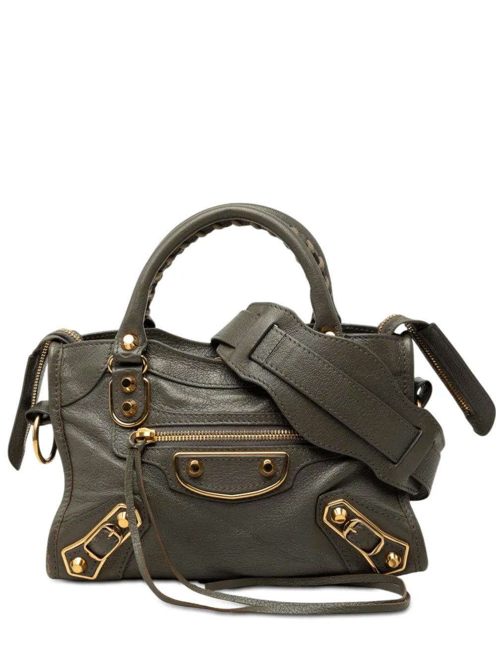 2000-2026 Mini Goatskin Motocross Classic Metallic Edge City satchel