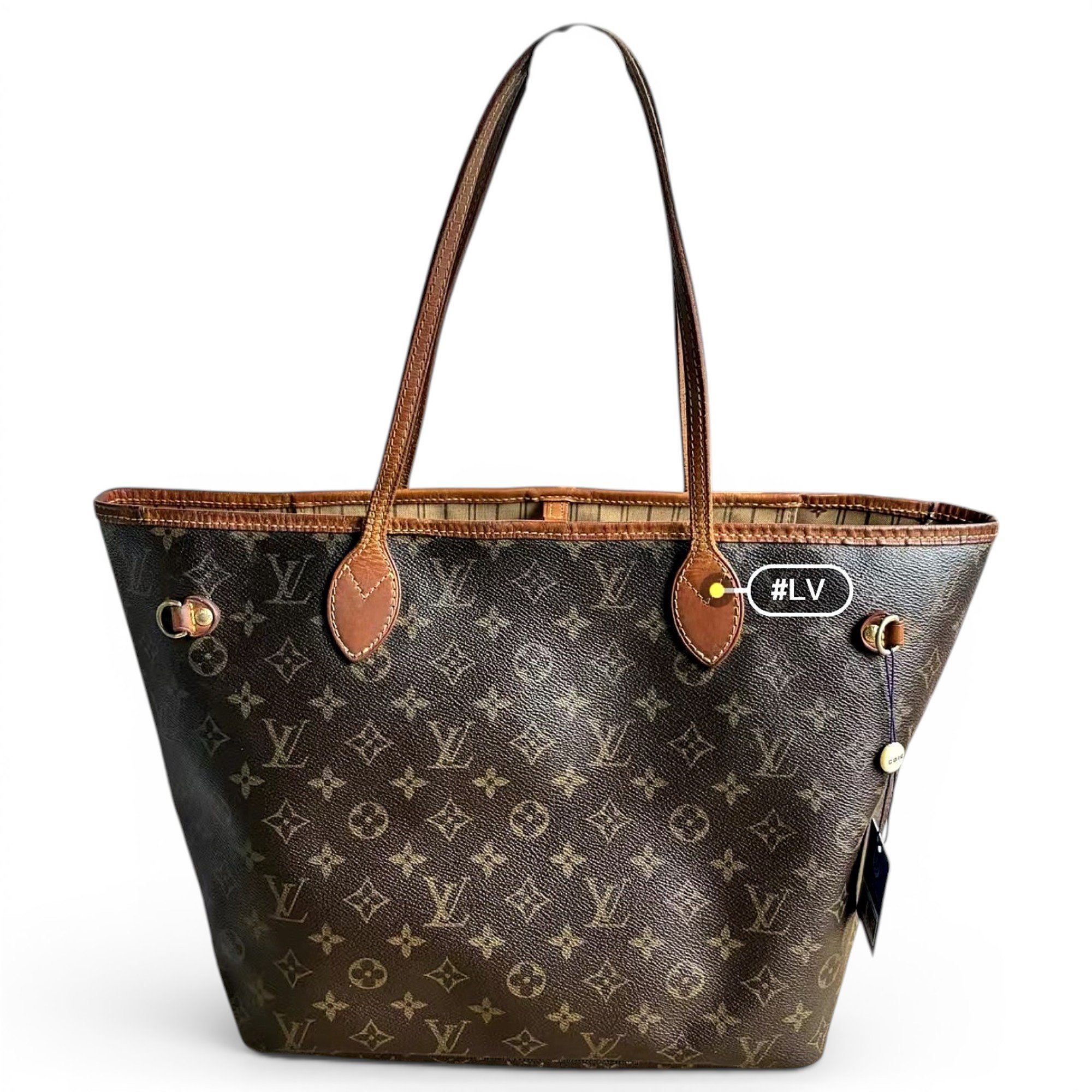 Neverfull leather tote
