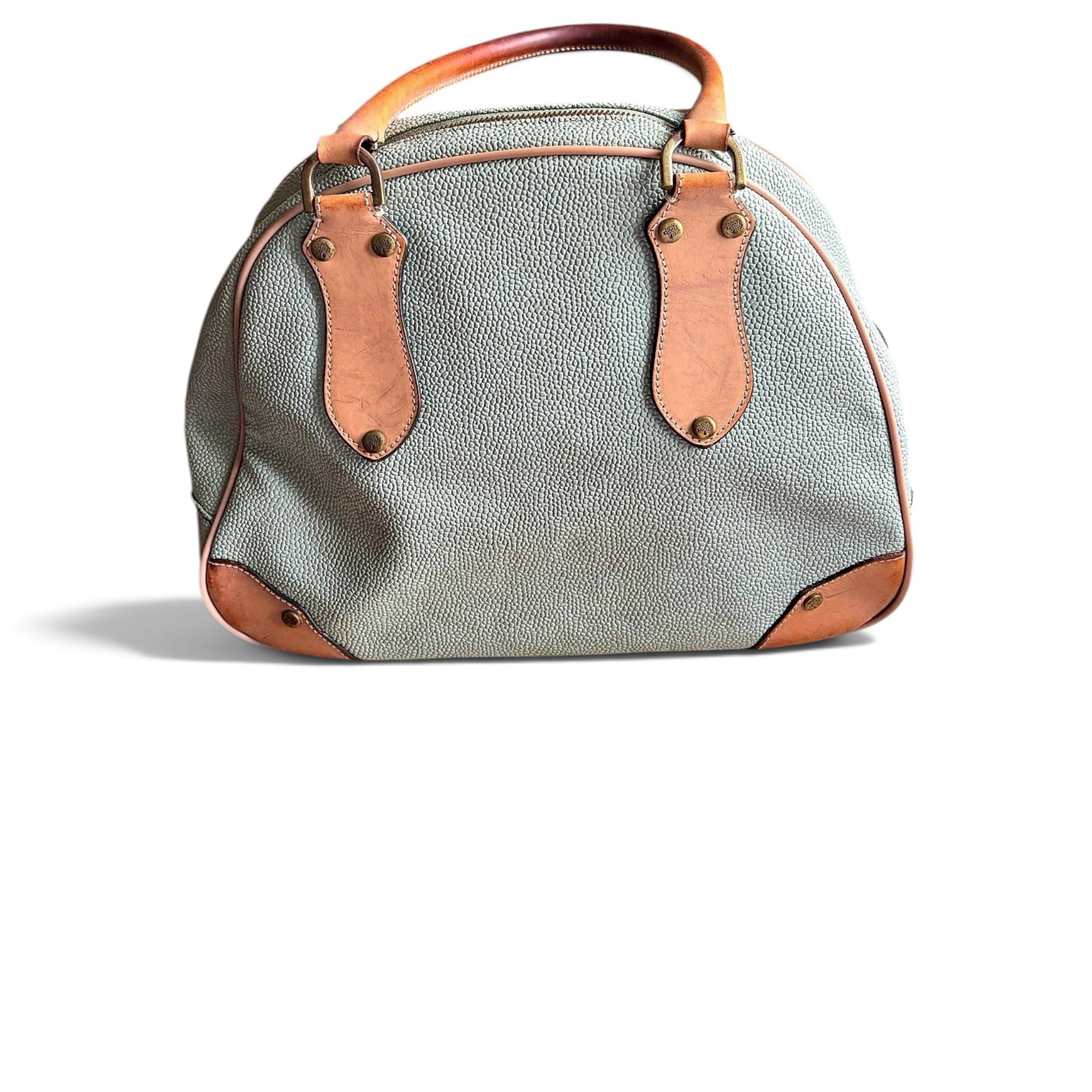 Leather bowling bag