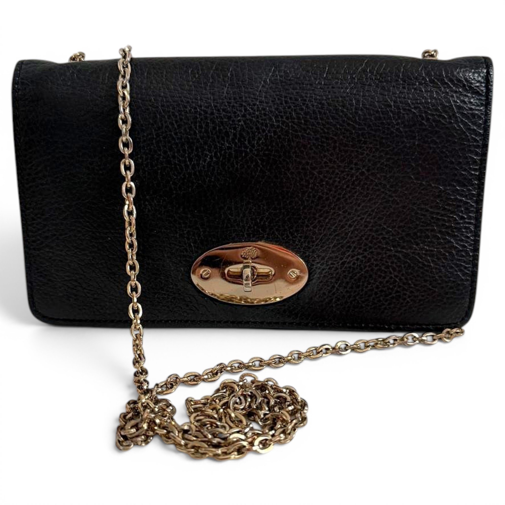 Leather clutch bag