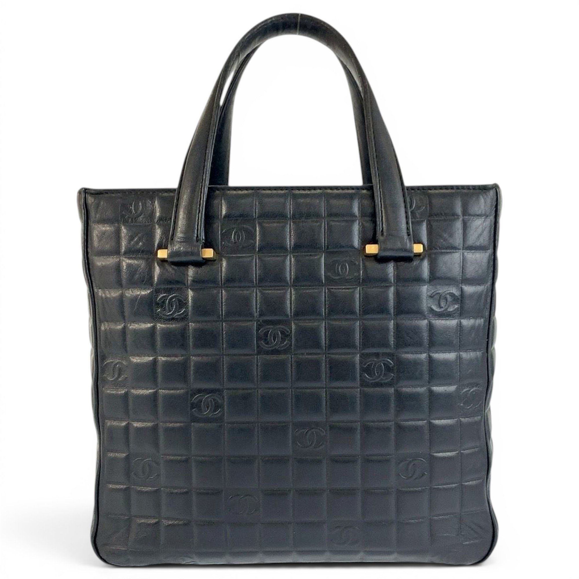 East West Chocolate Bar leather tote
