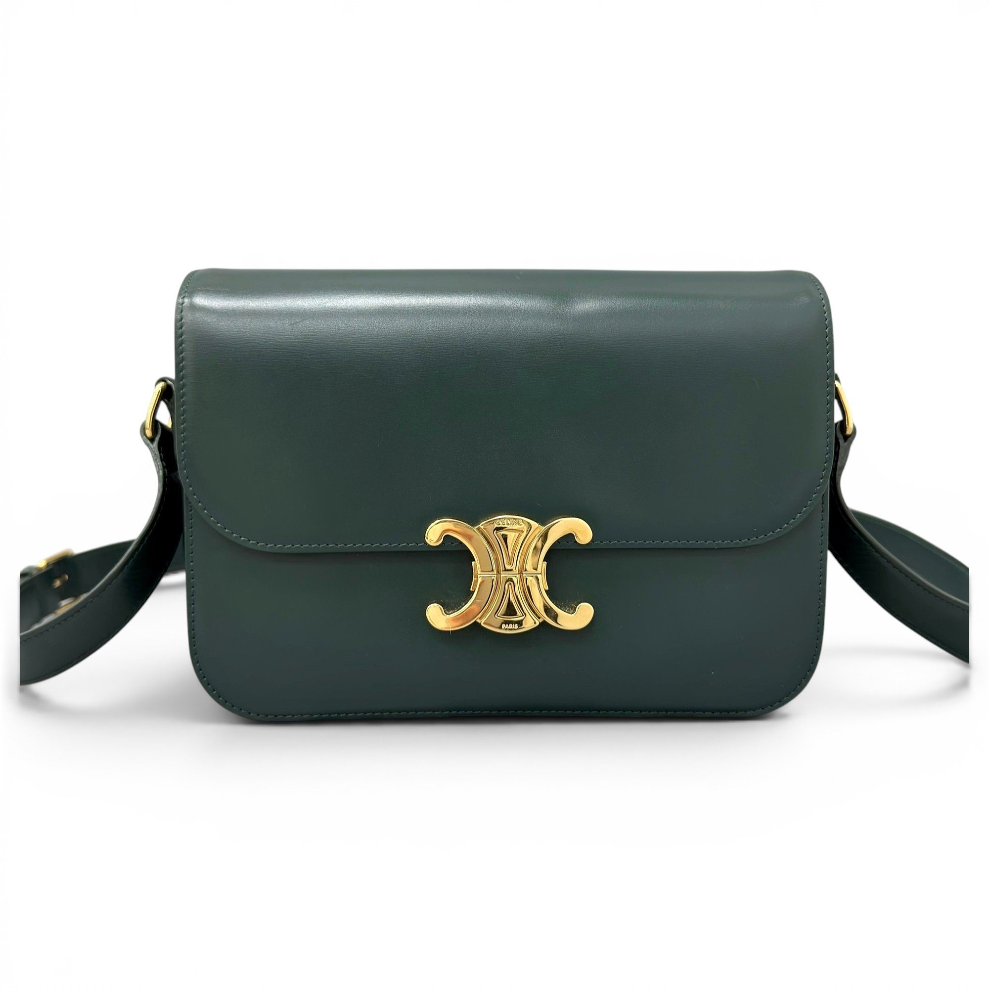 Triomphe leather handbag