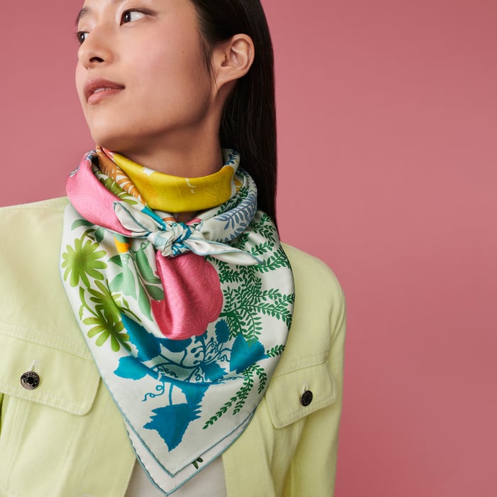 Le Jardin Des Peintres Double Face Scarf 90