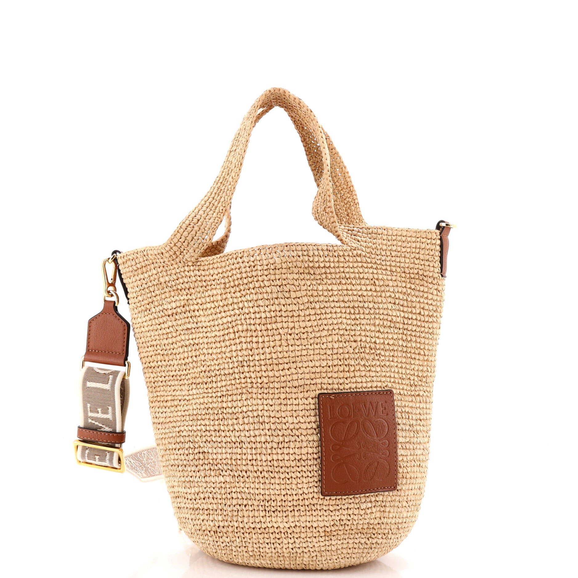 Paula's Ibiza Slit Tote Straw Mini