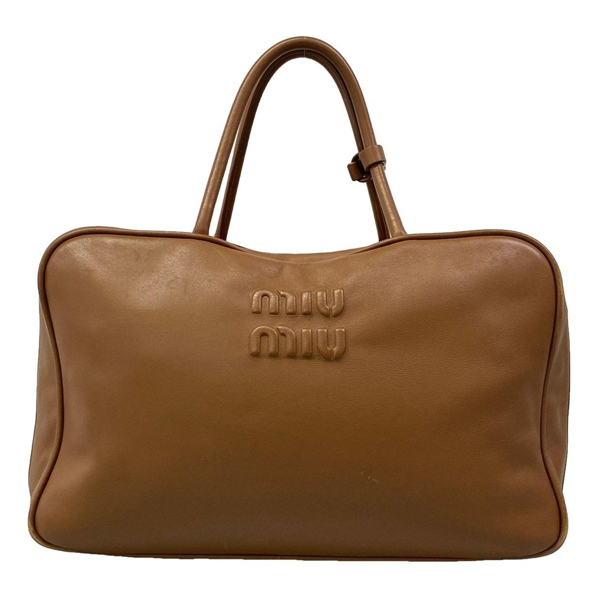 Bow bag leather handbag