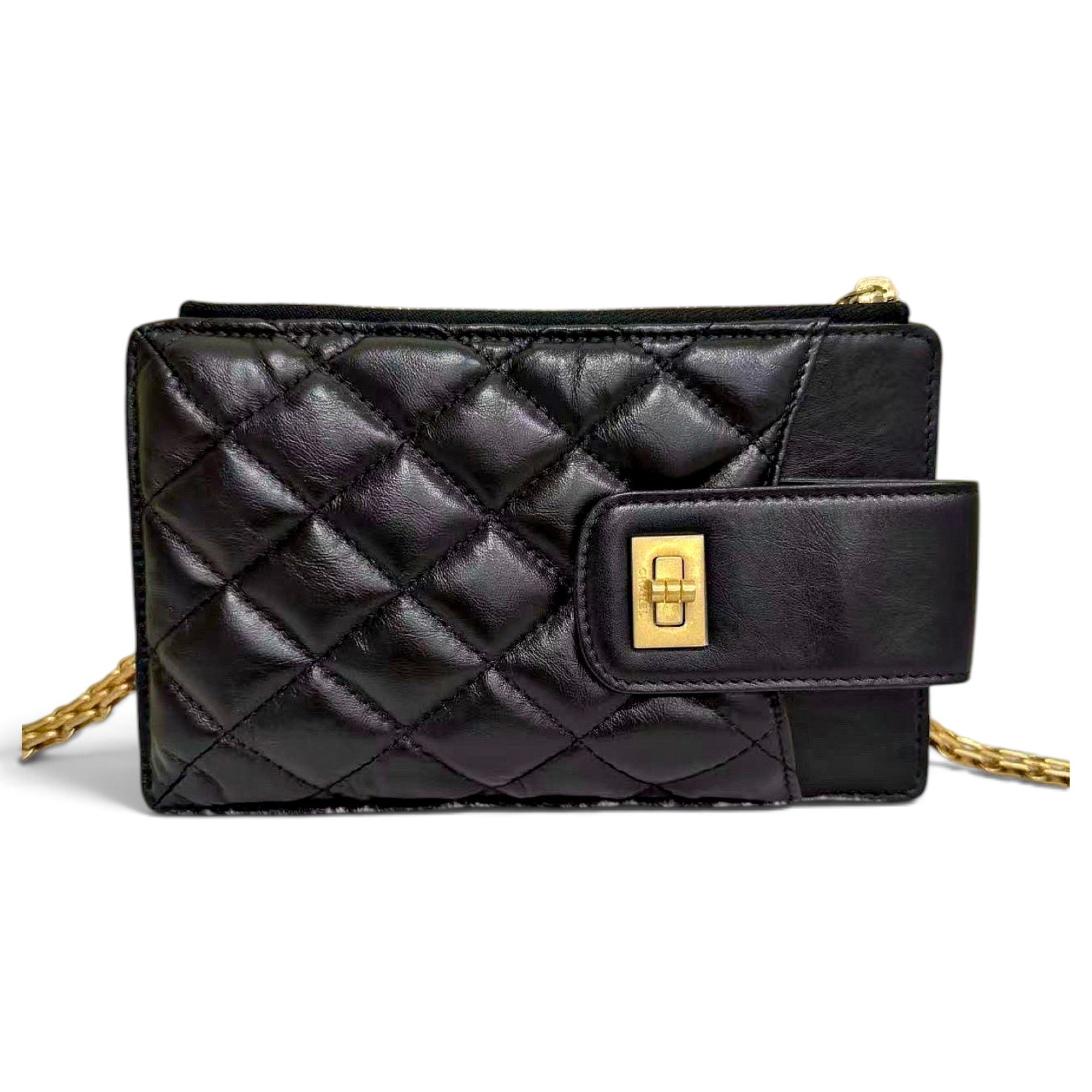 Wallet On Chain 2.55 leather crossbody bag