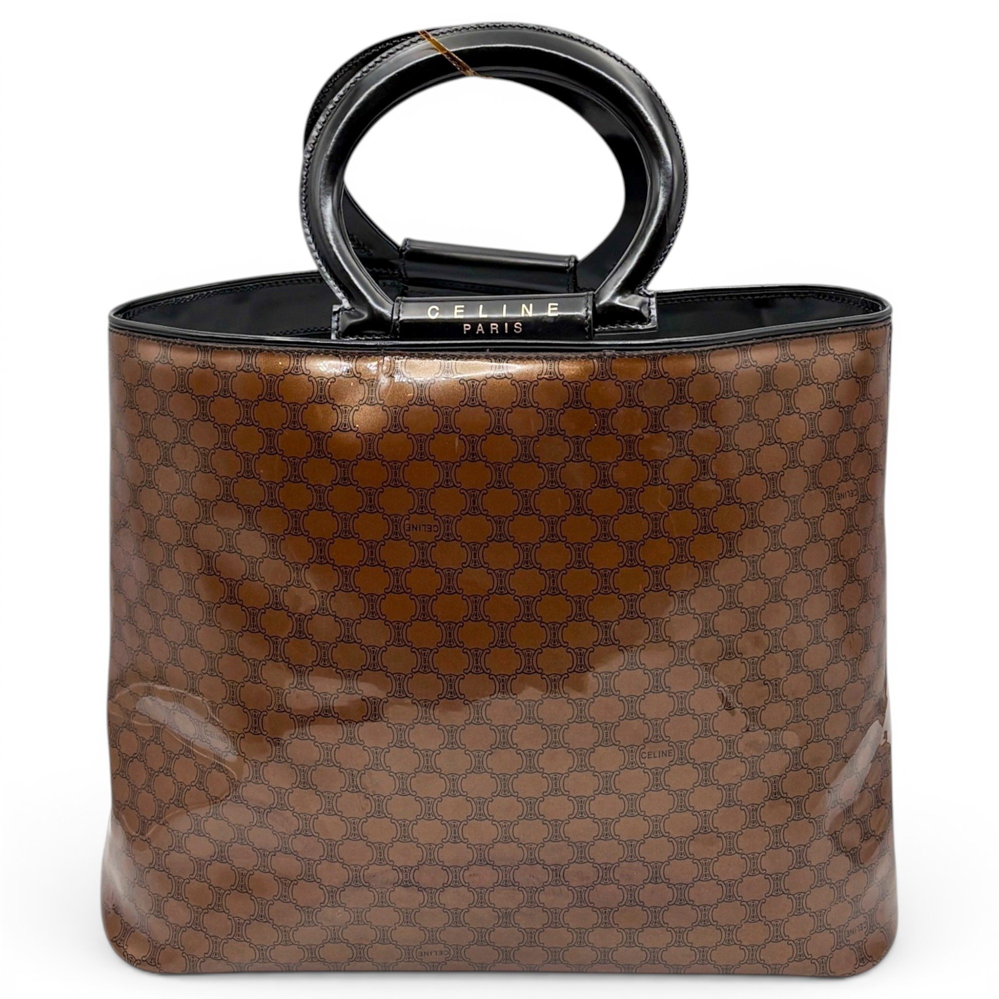 Patent leather tote