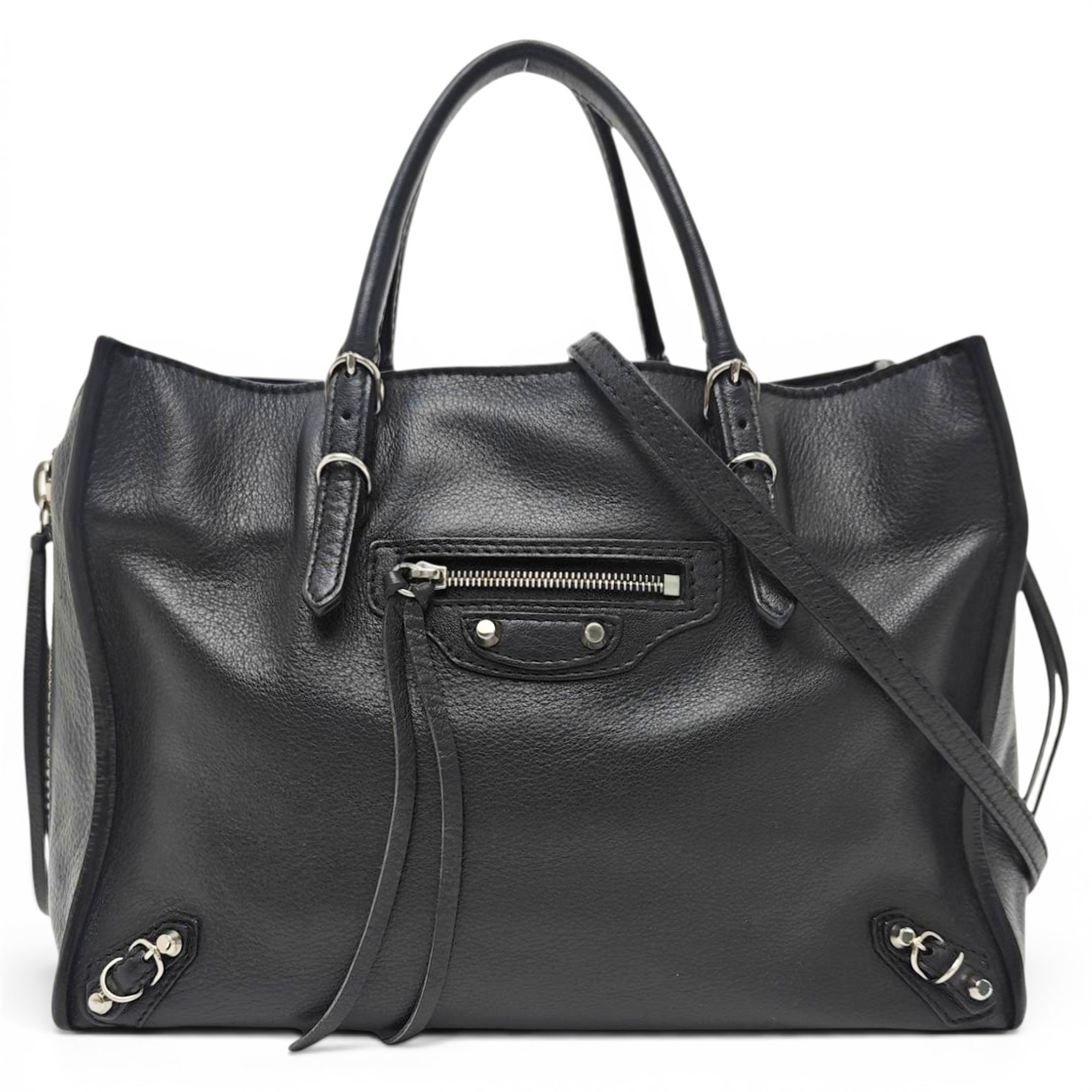 Papier leather crossbody bag