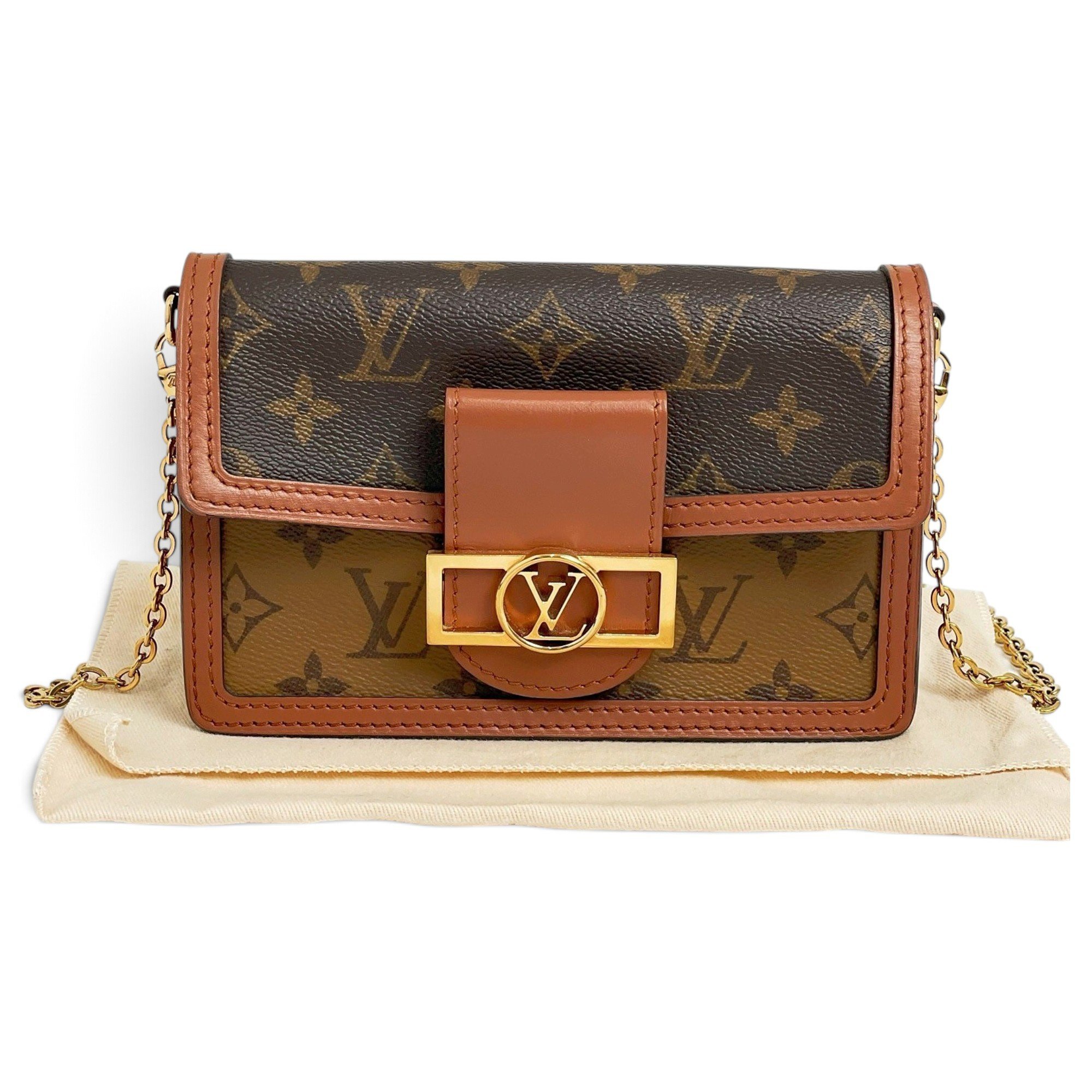 Dauphine leather crossbody bag
