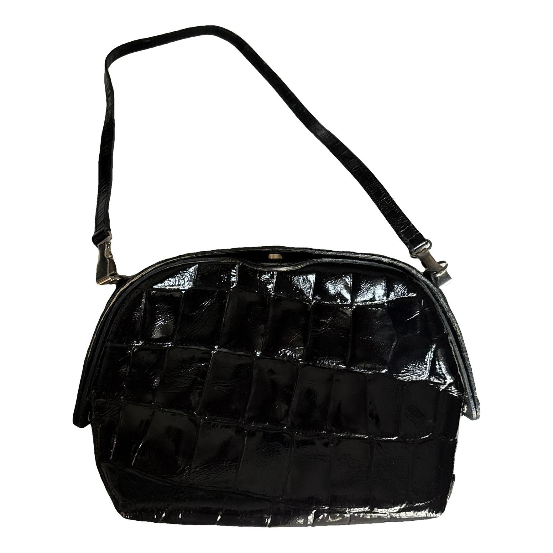 Patent leather handbag