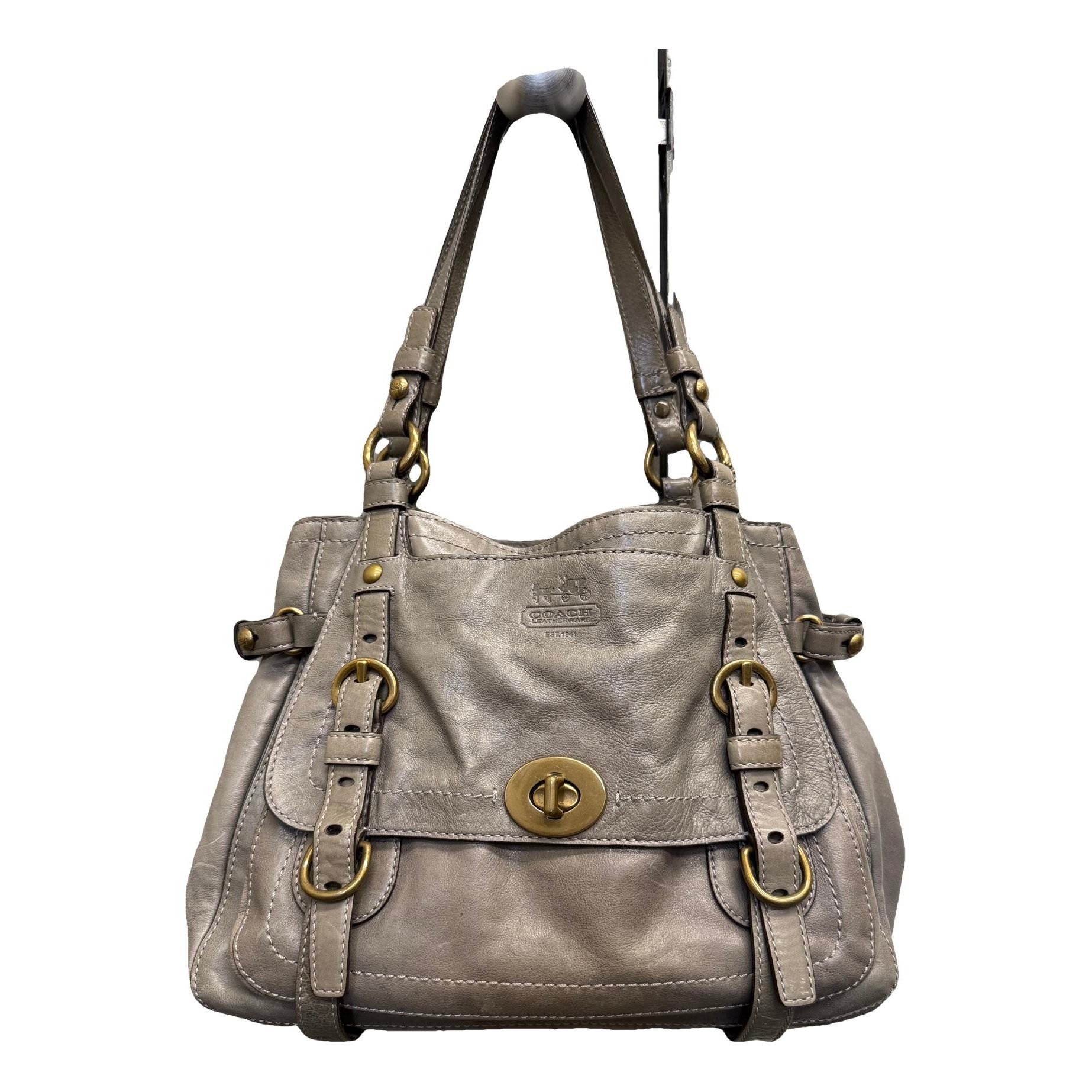 Leather tote