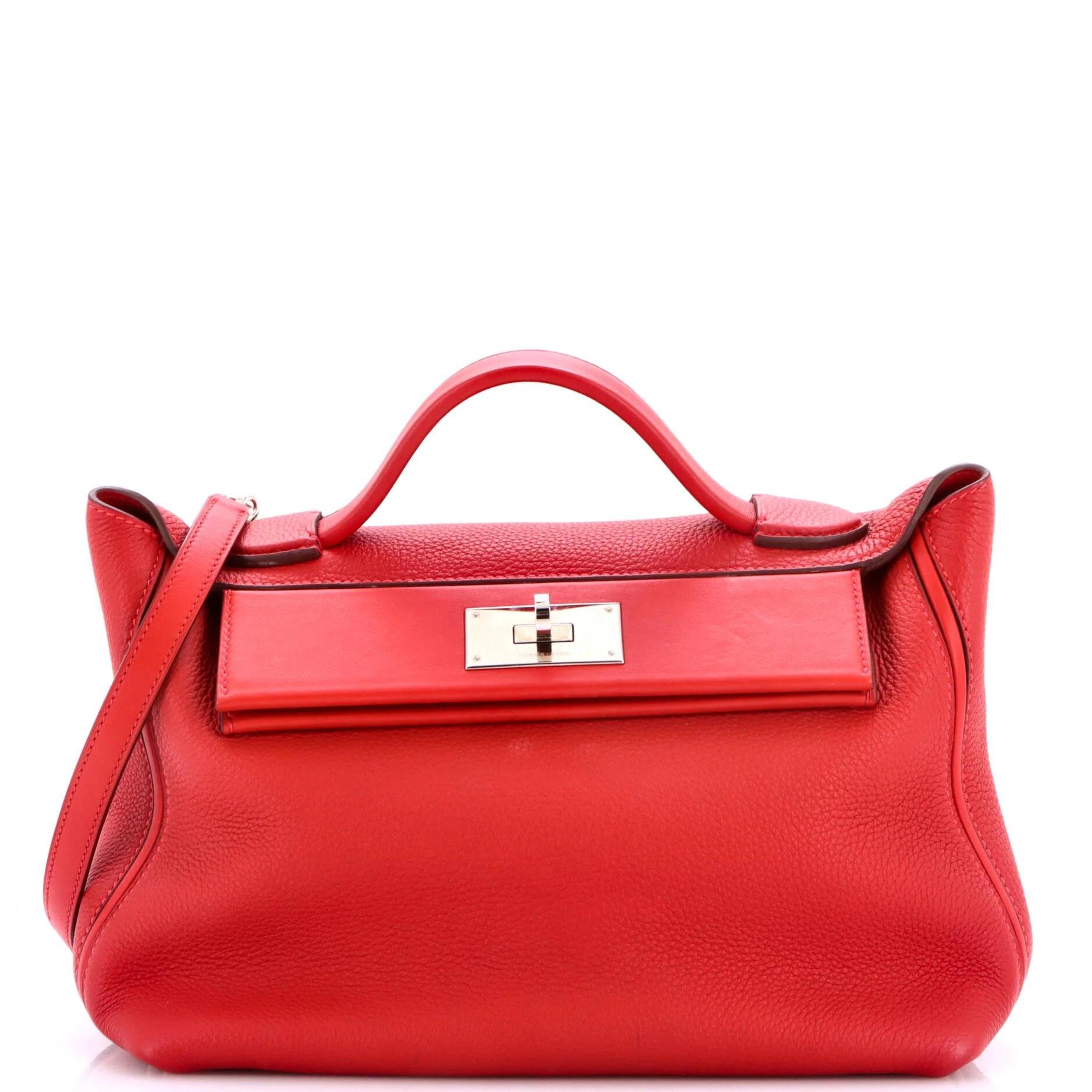 24/24 leather handbag