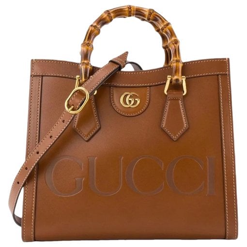 Diana Bamboo leather handbag