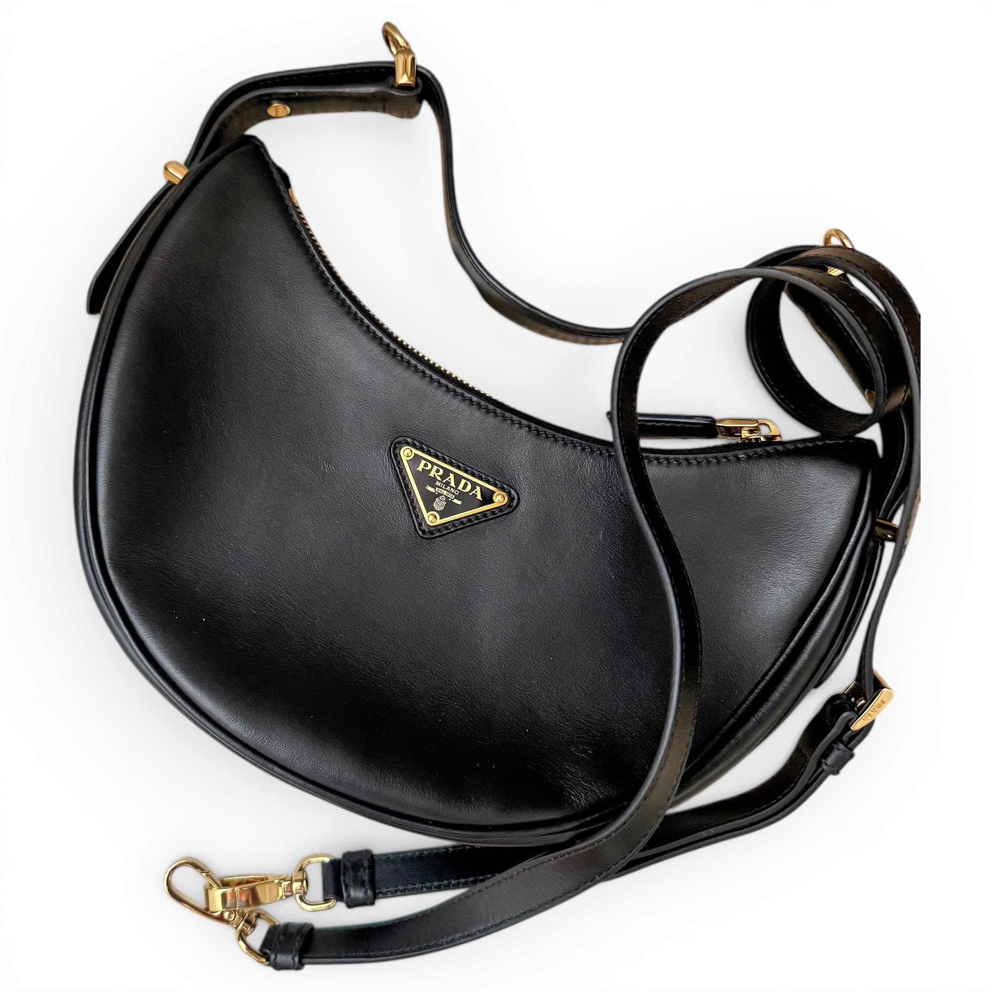 Arqué leather handbag