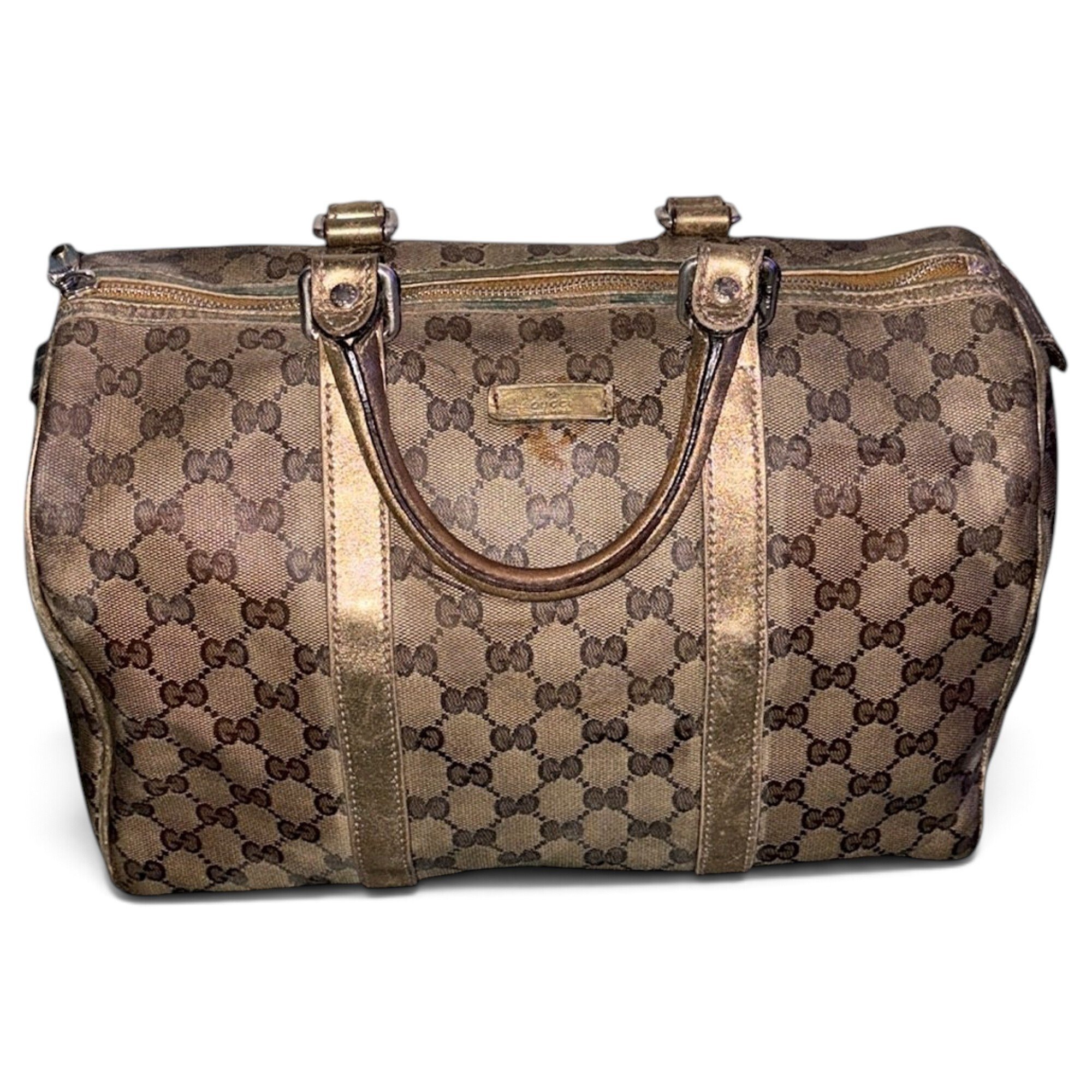 Joy leather bowling bag