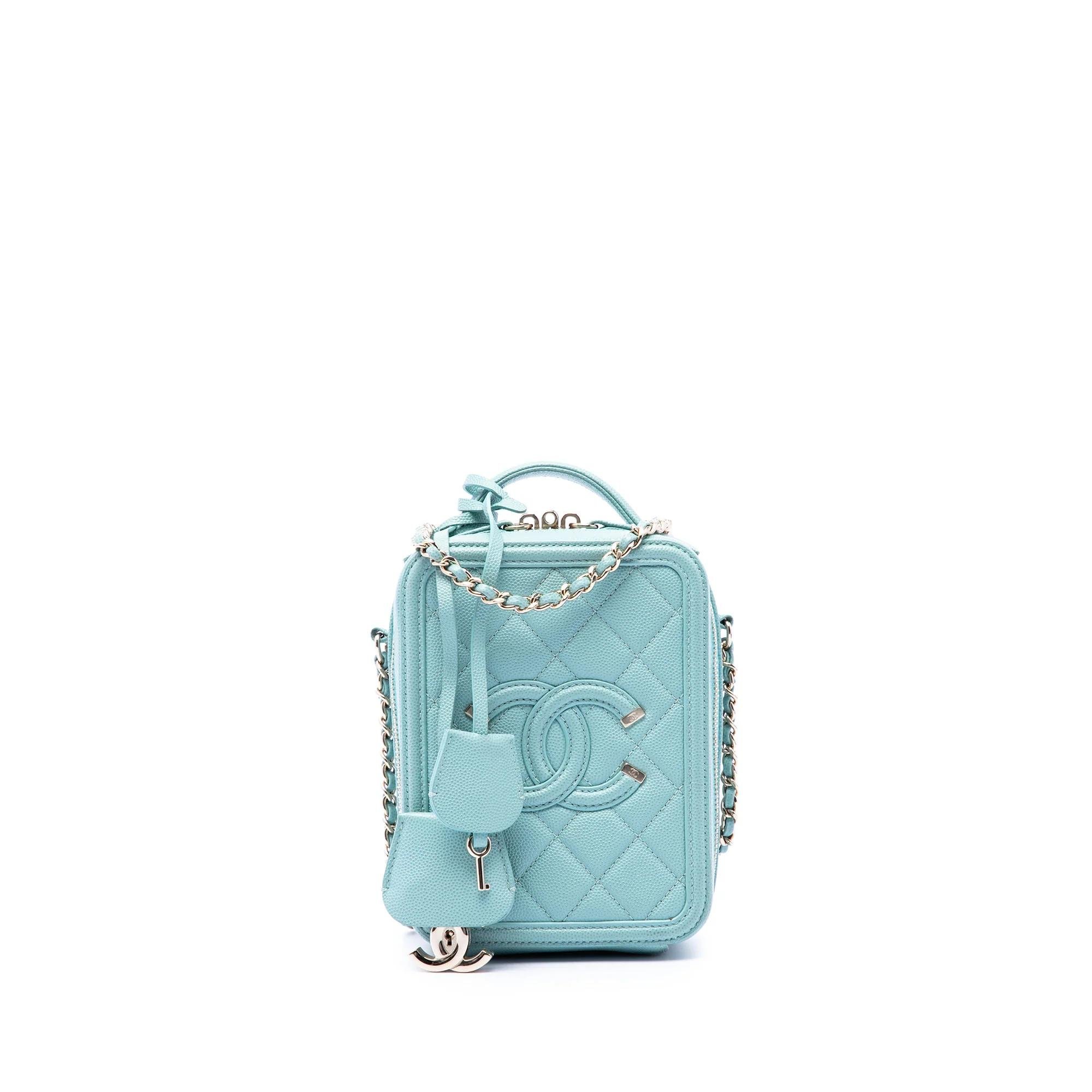 Leather vanity case