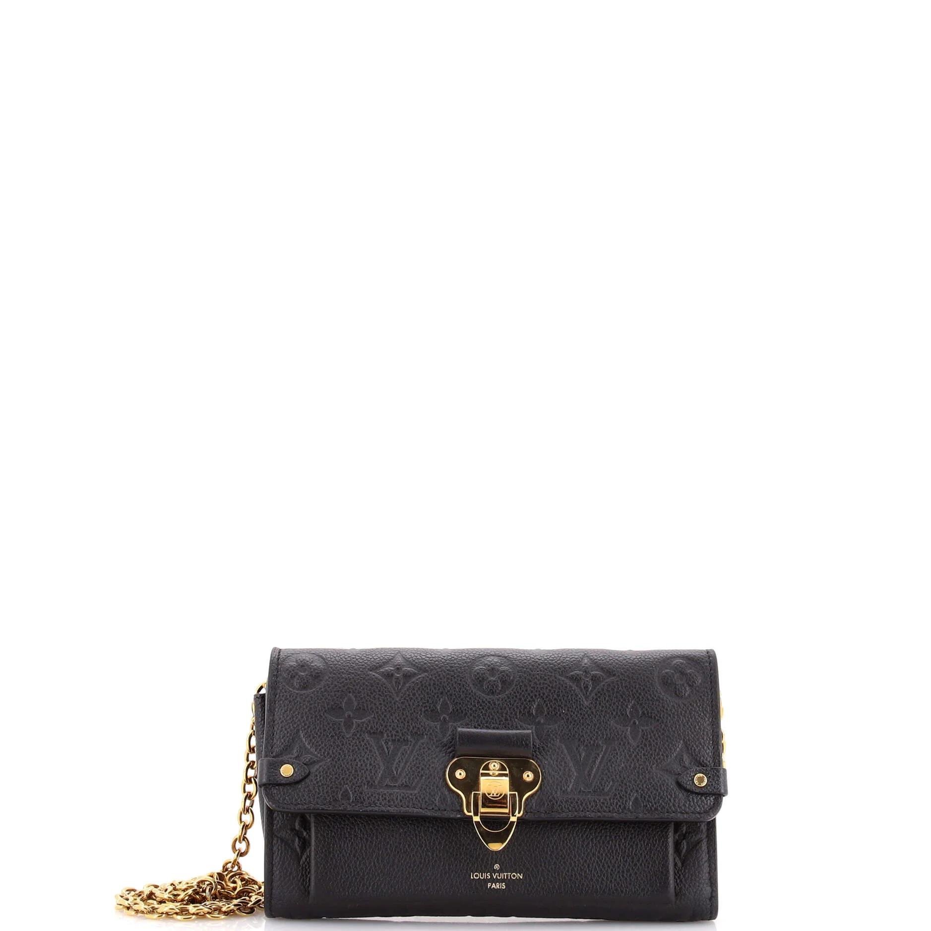 Leather clutch bag