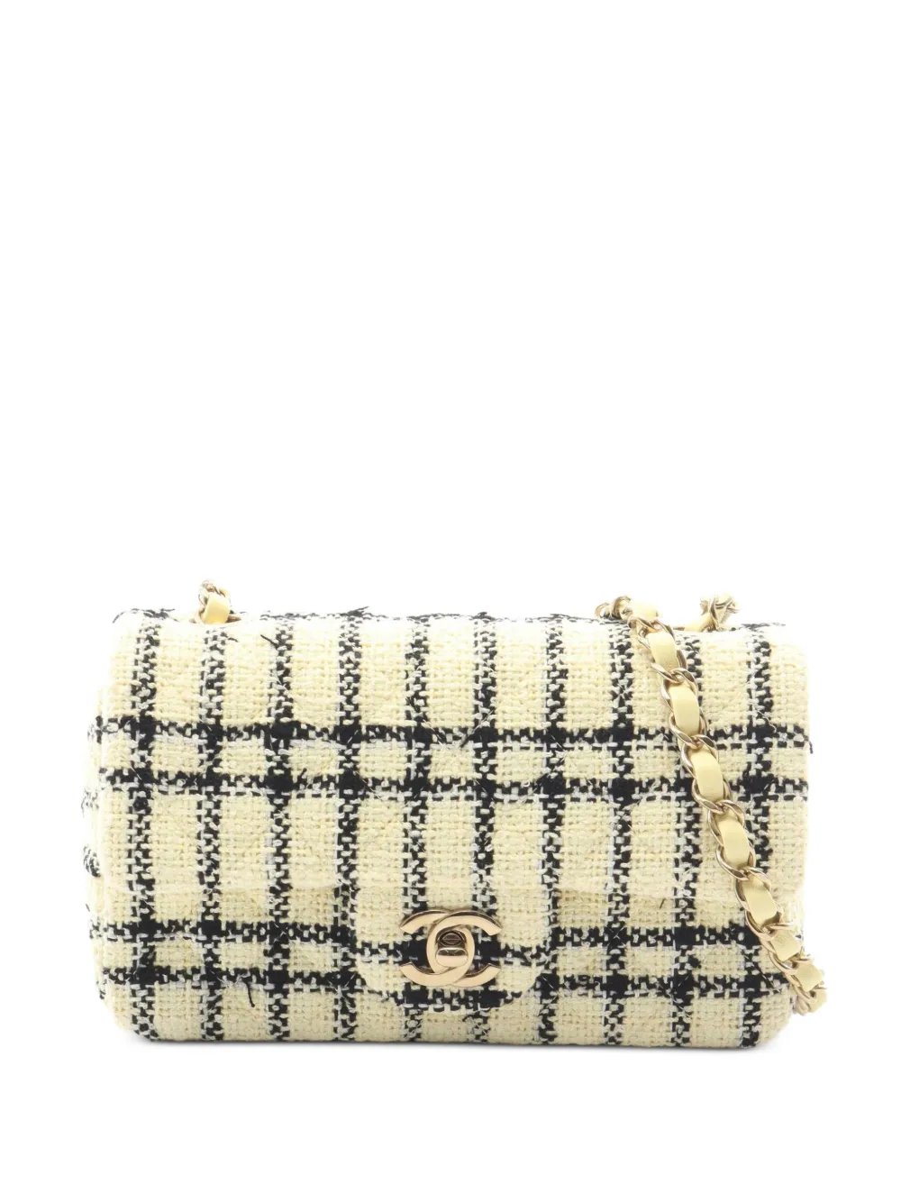 Mini 20 Matelasse tweed shoulder bag