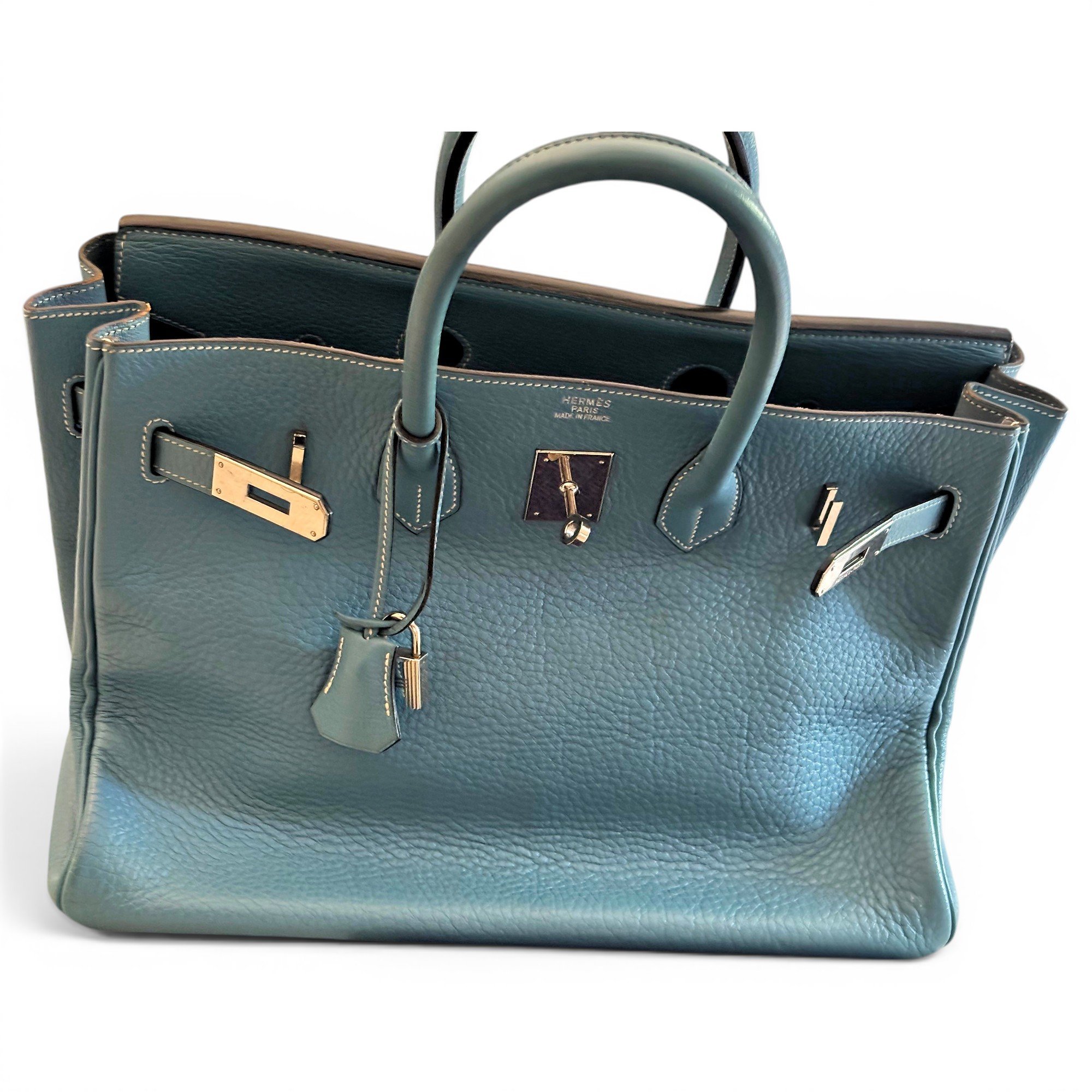 Birkin 35 leather handbag