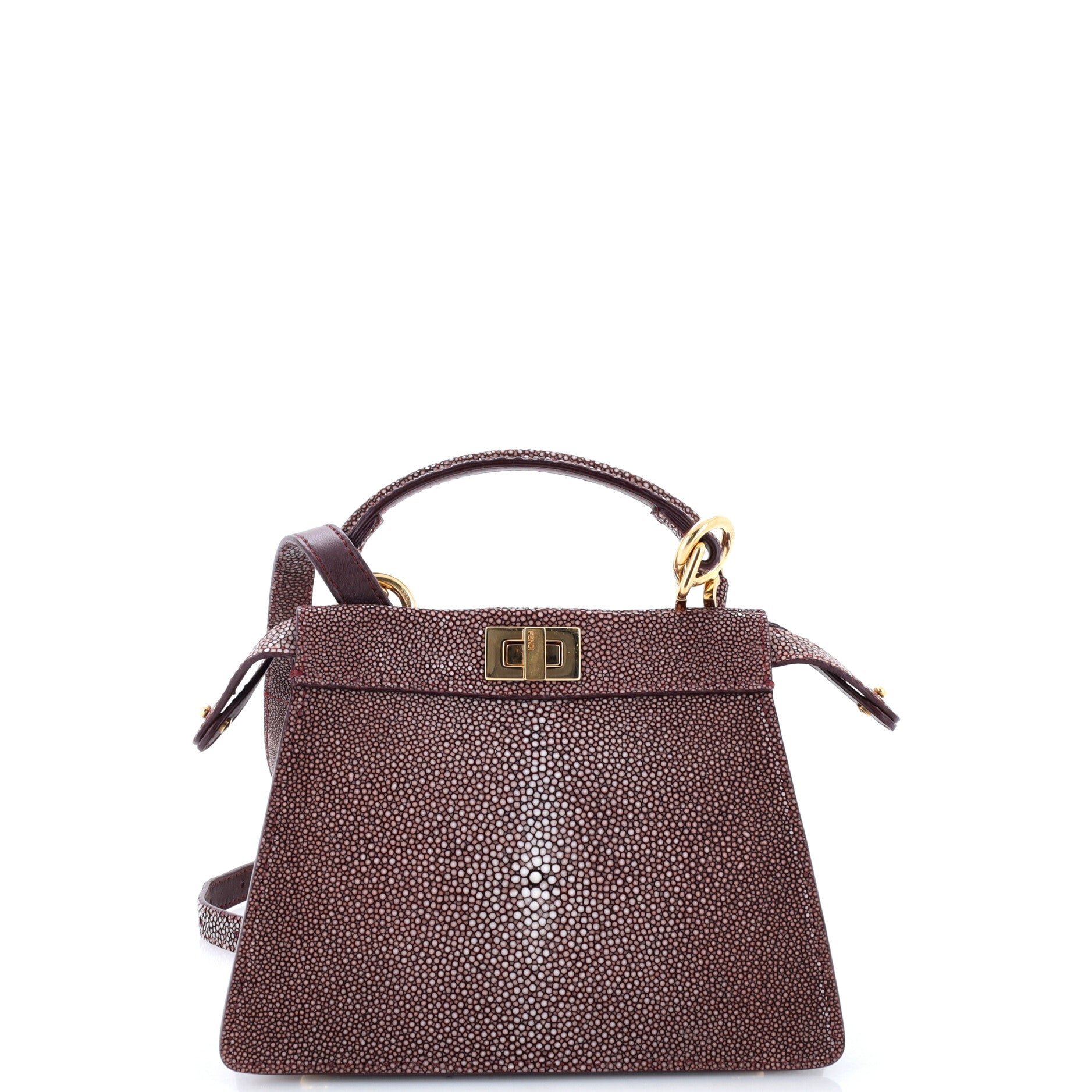 Peekaboo ISeeU Bag Stingray and Leather Petite