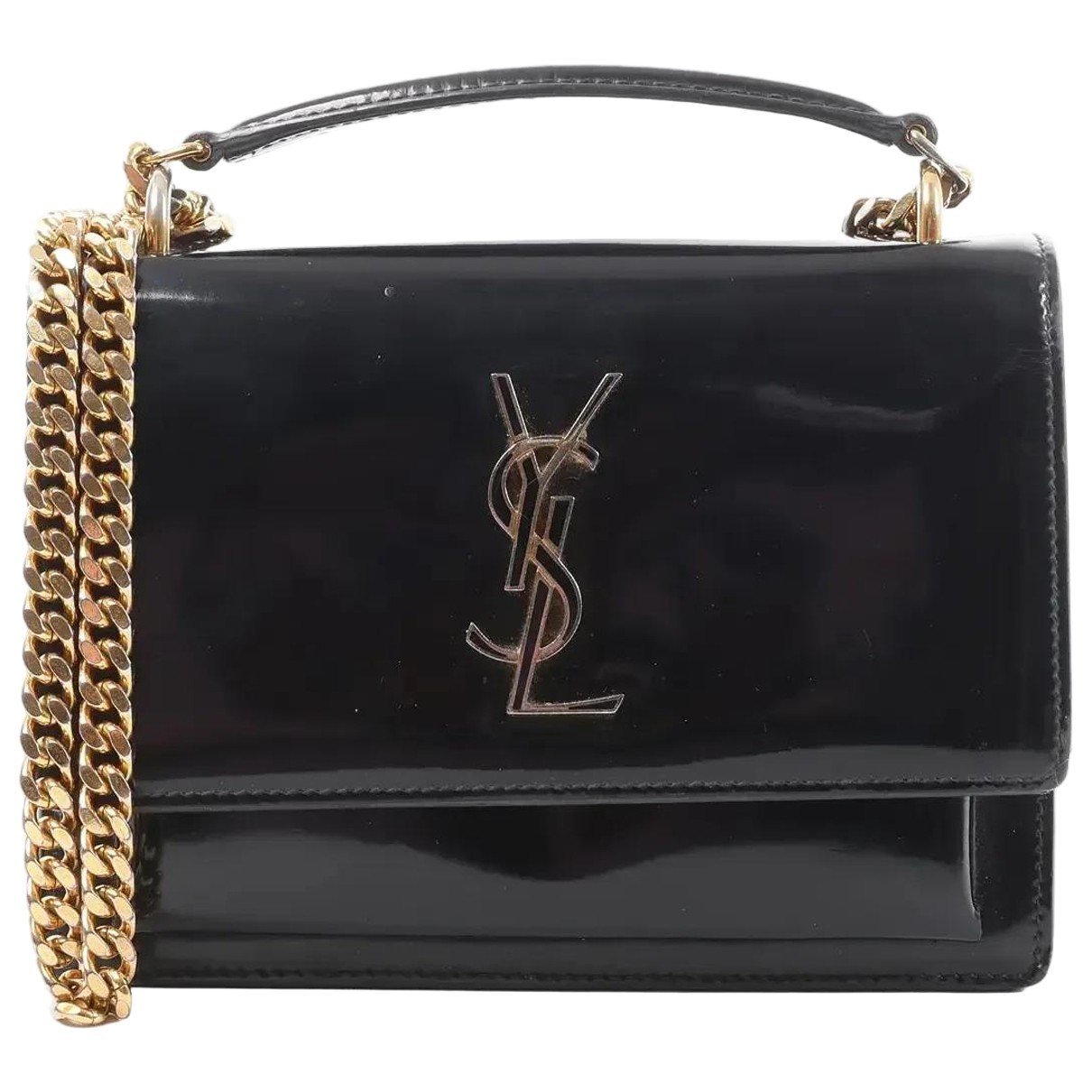 Sunset patent leather crossbody bag