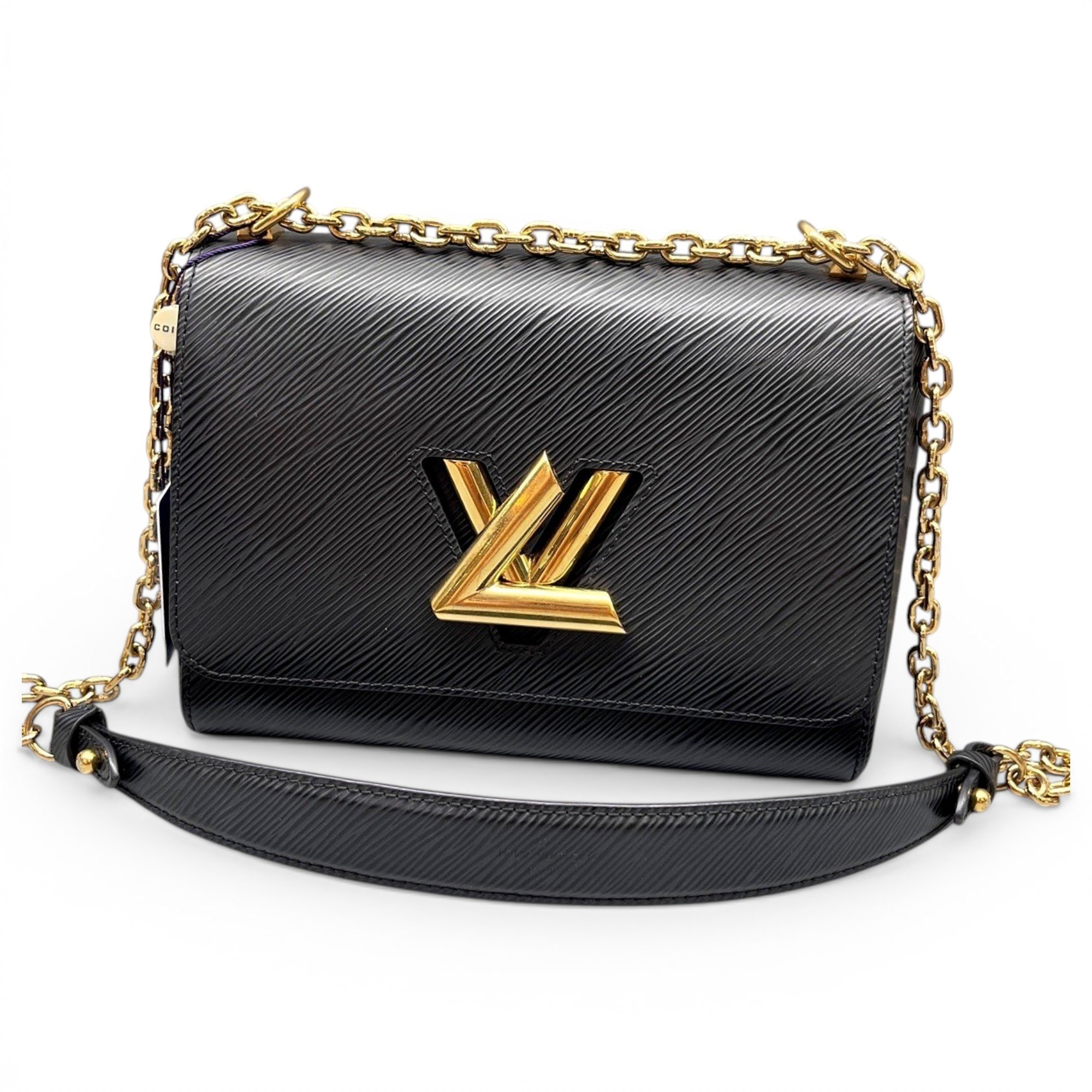 Twist leather handbag