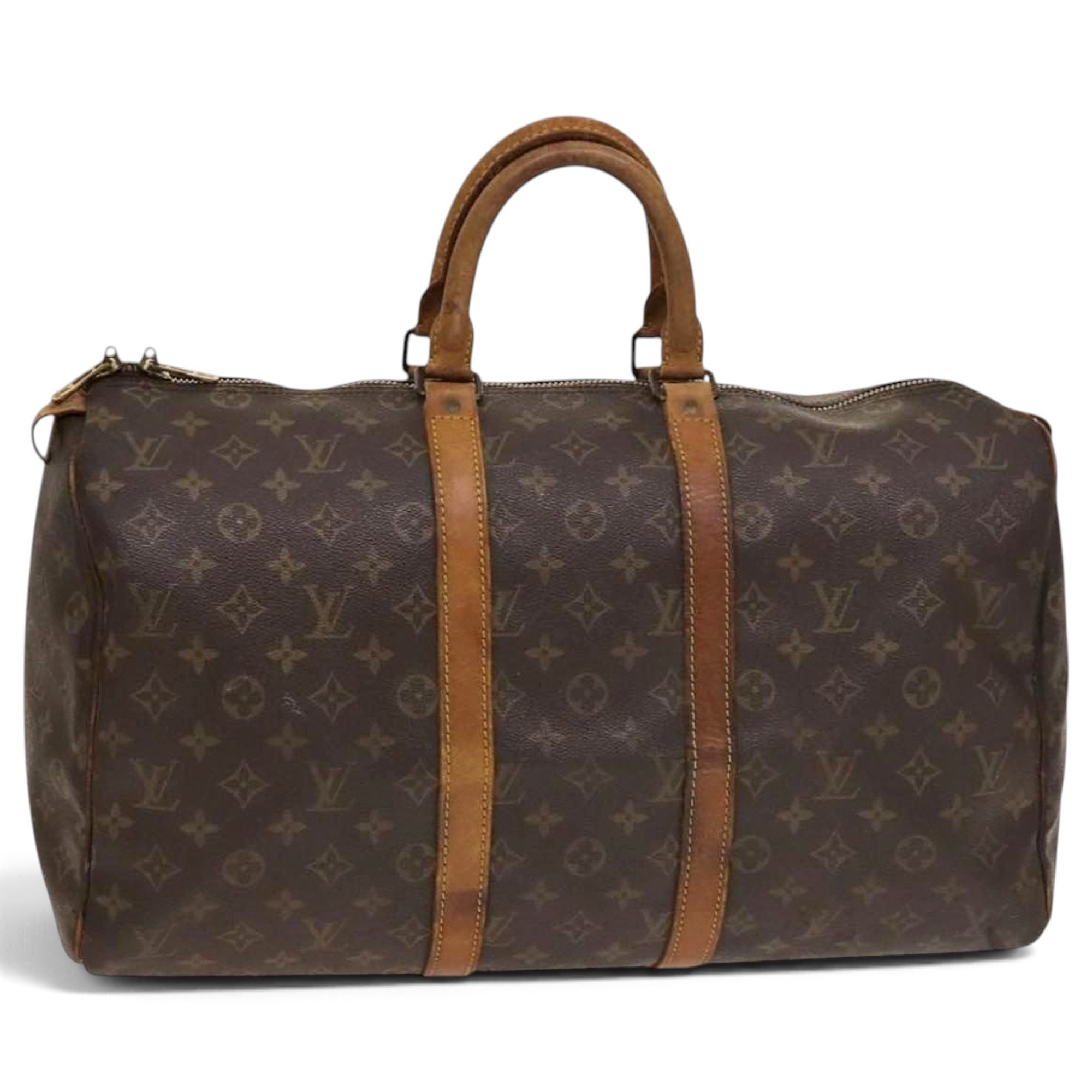 Leather bowling bag
