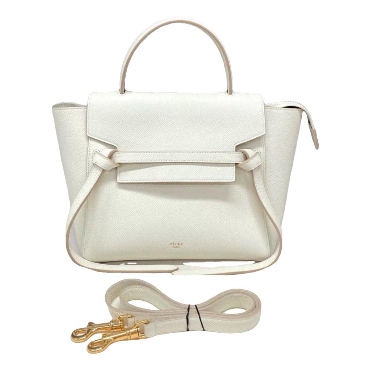 Belt leather handbag