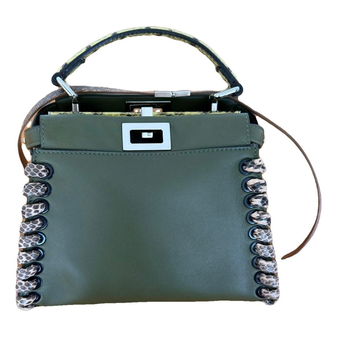 Peekaboo leather handbag