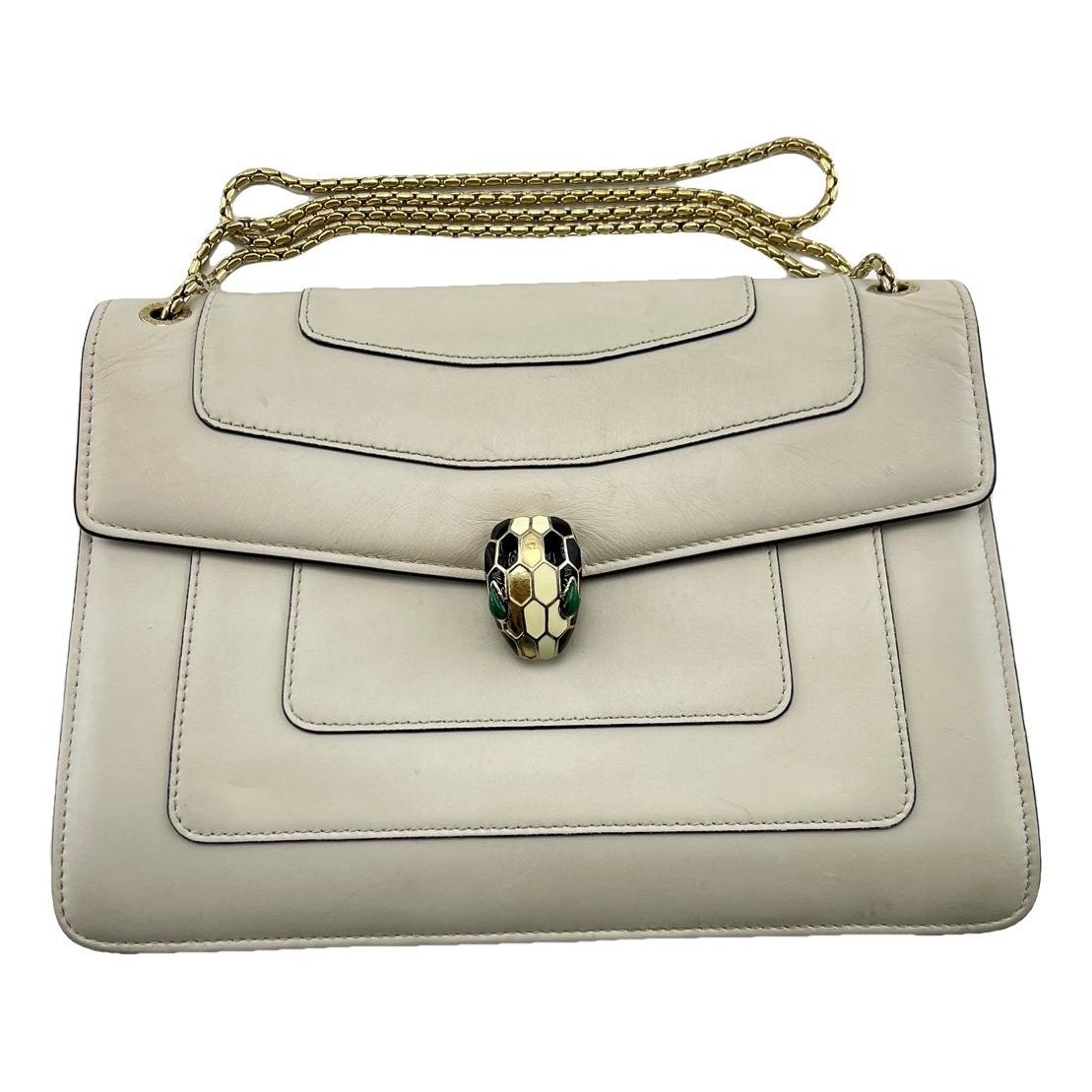 Serpenti leather handbag