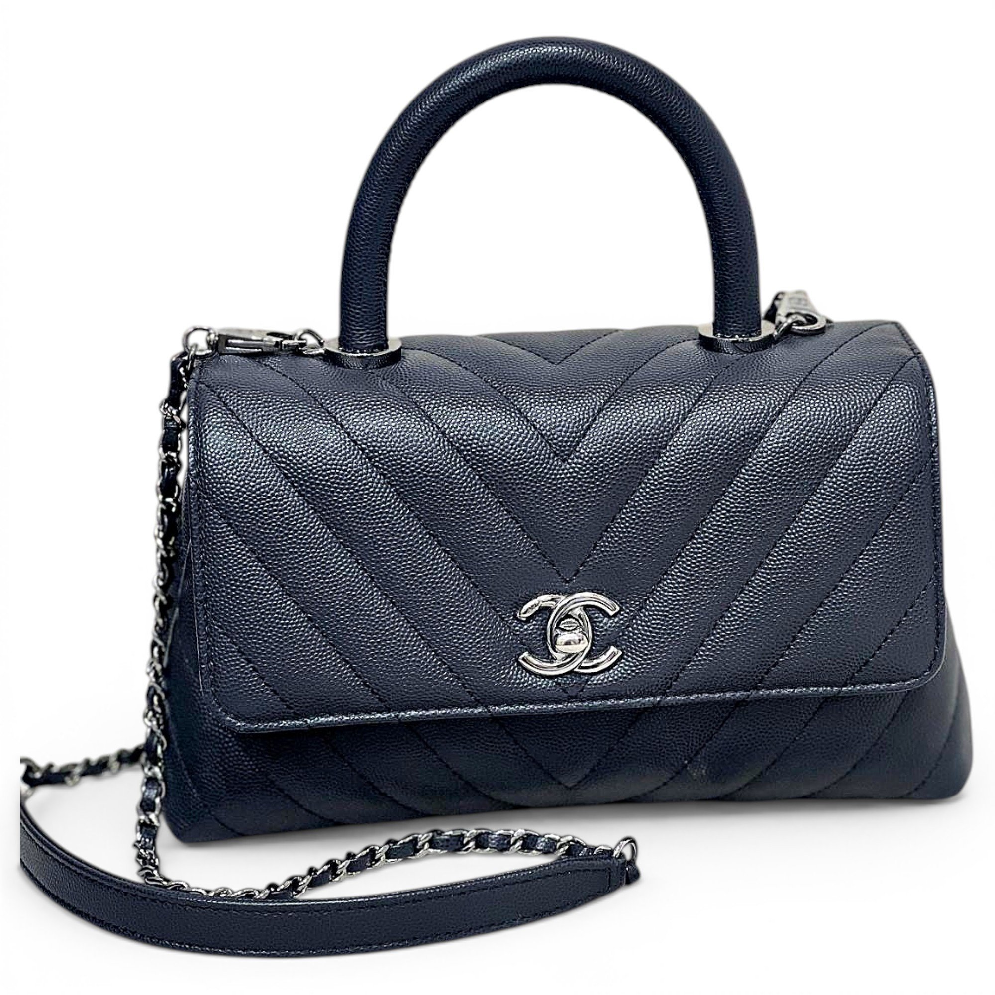 Coco Handle leather handbag