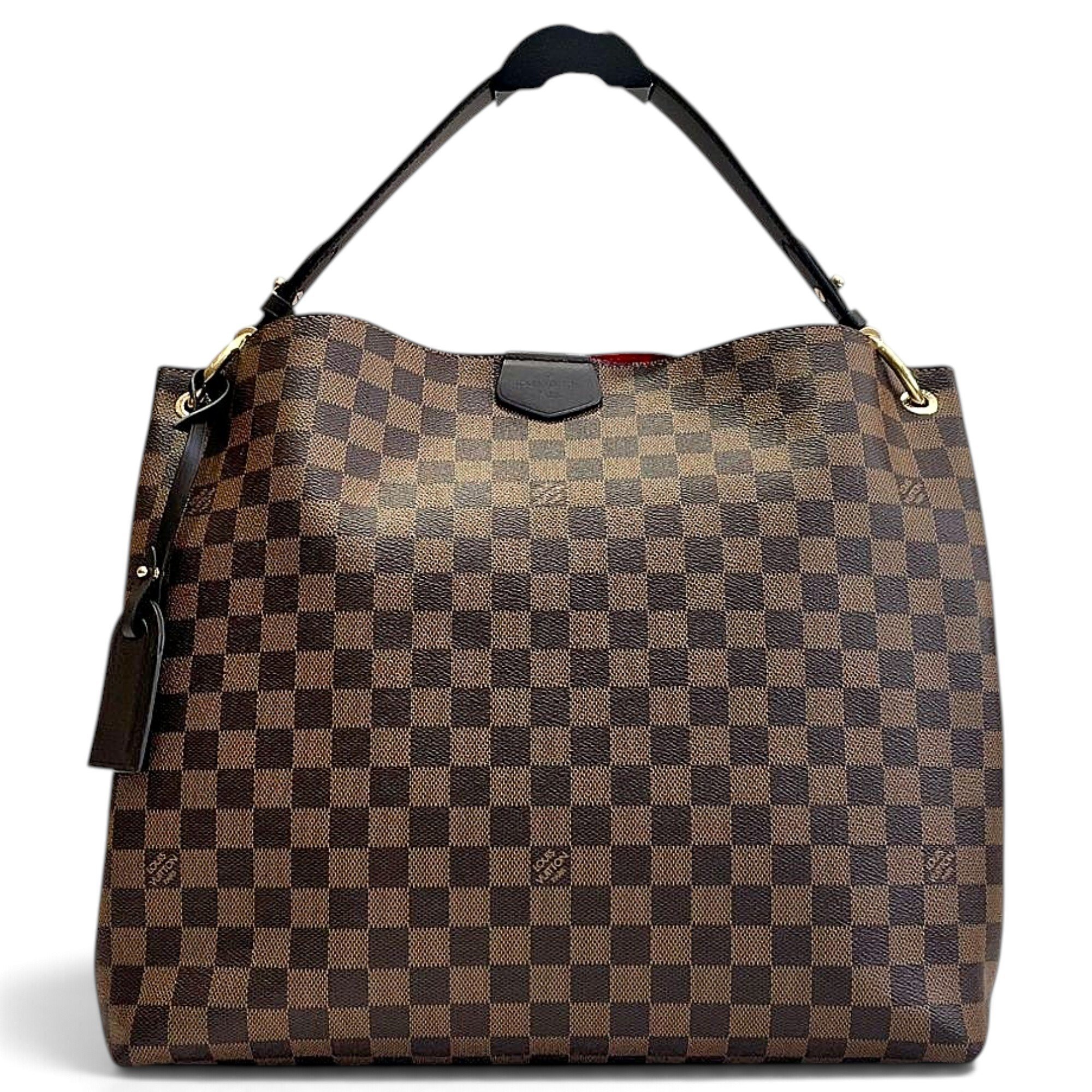 Graceful leather handbag