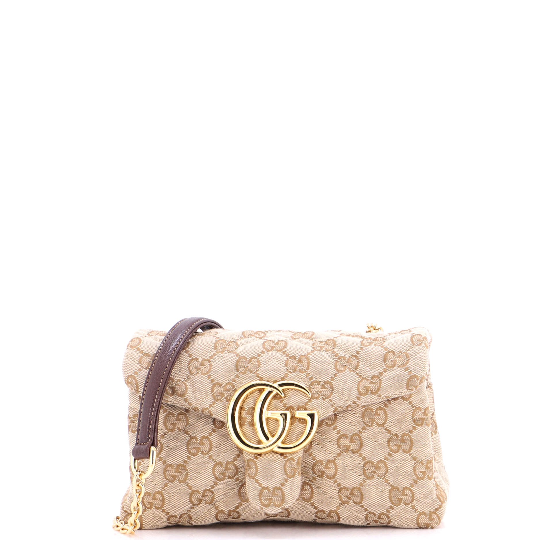 GG Marmont NM Flap Bag GG Canvas Mini