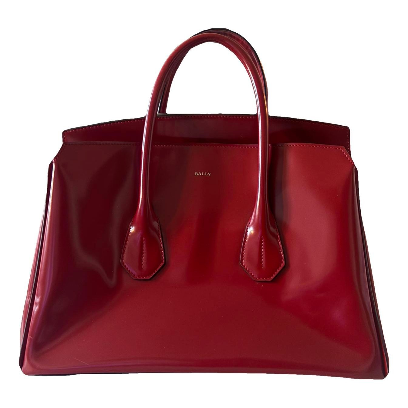 Patent leather handbag