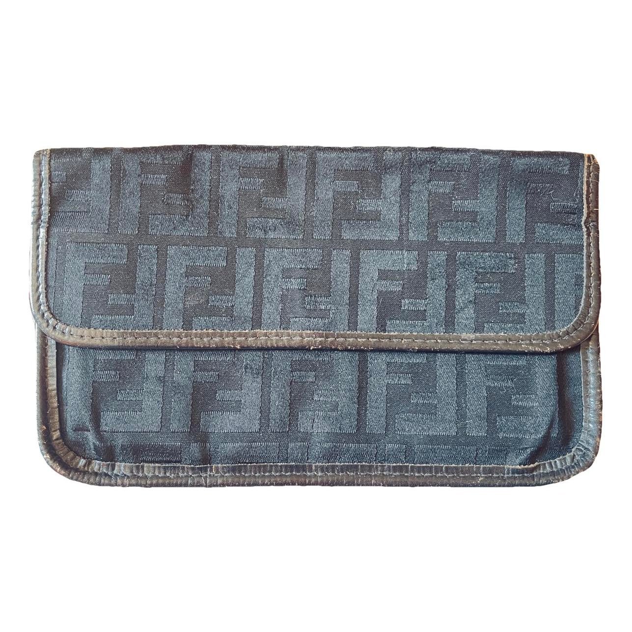 Leather clutch bag