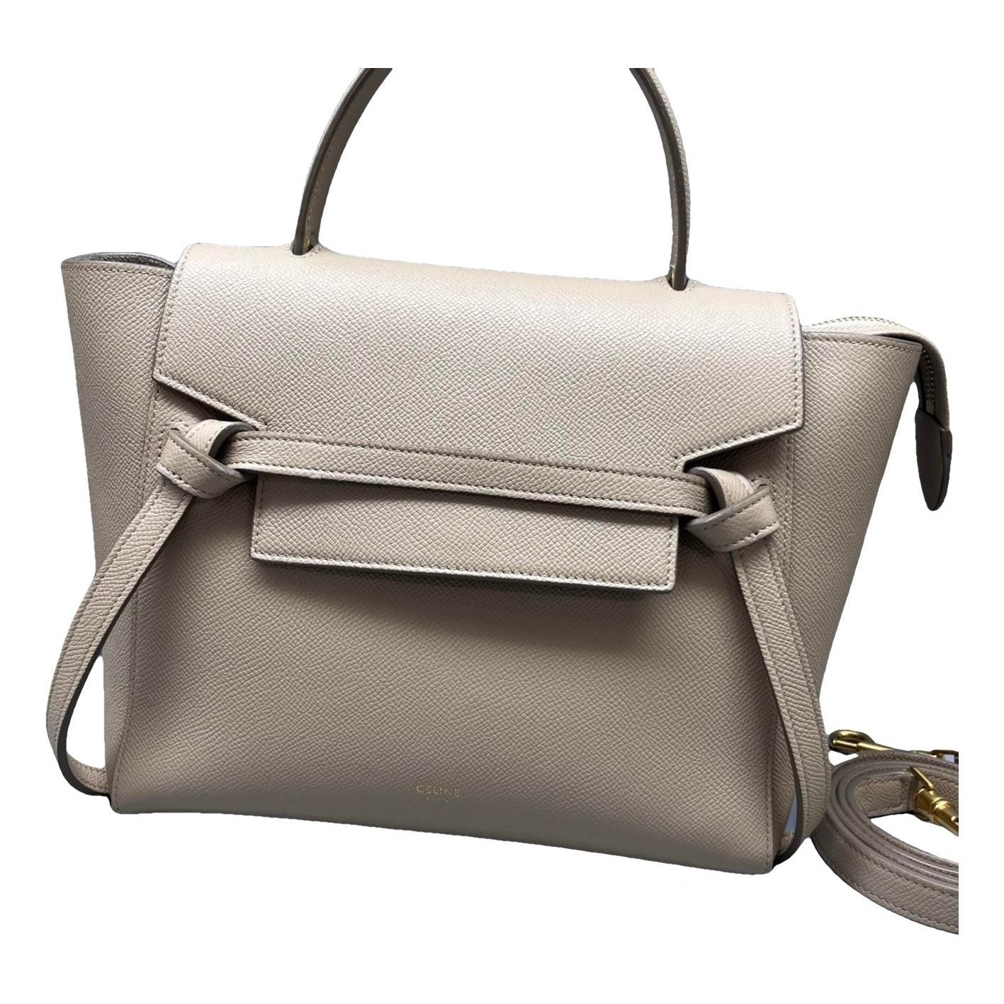 Belt leather handbag