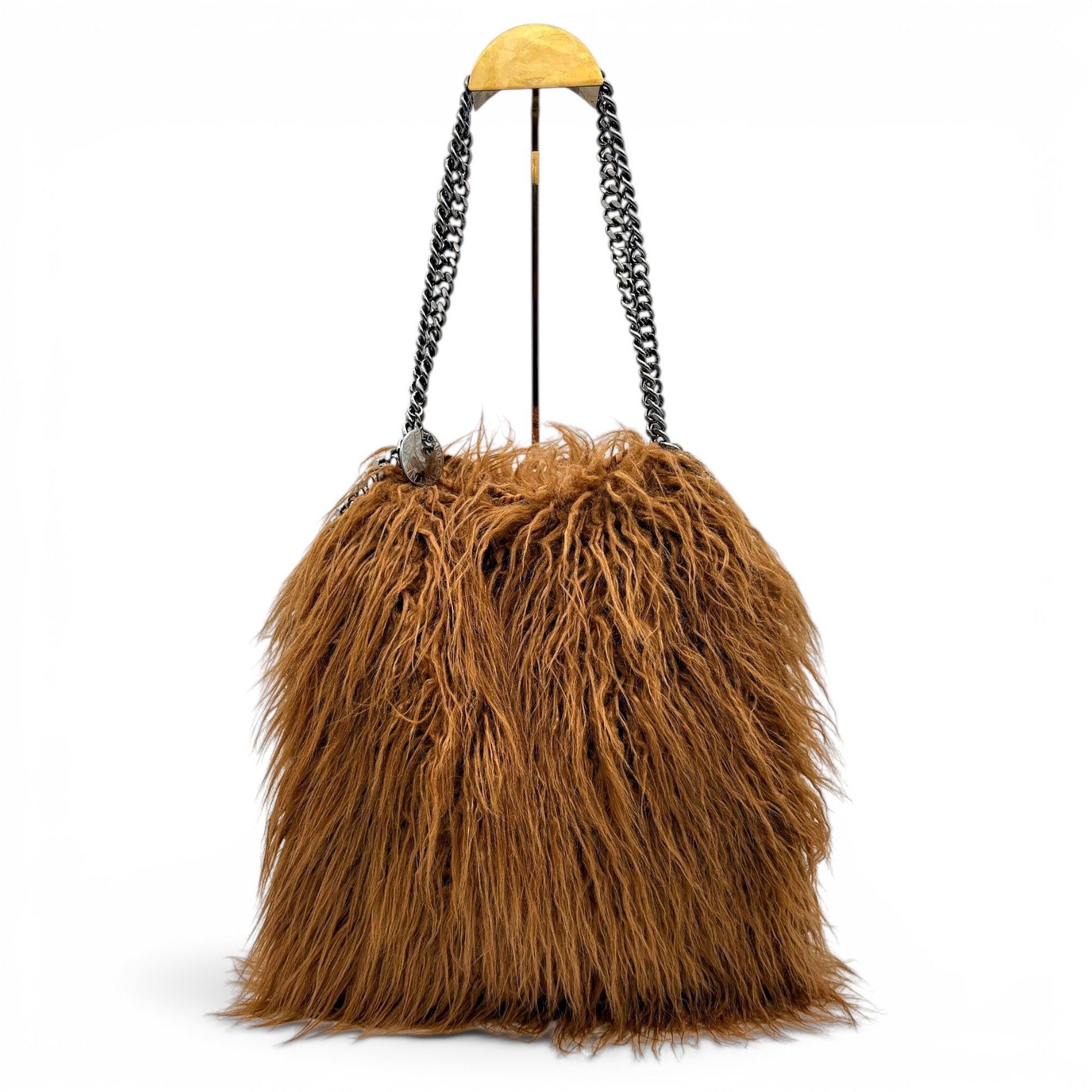 Faux fur handbag