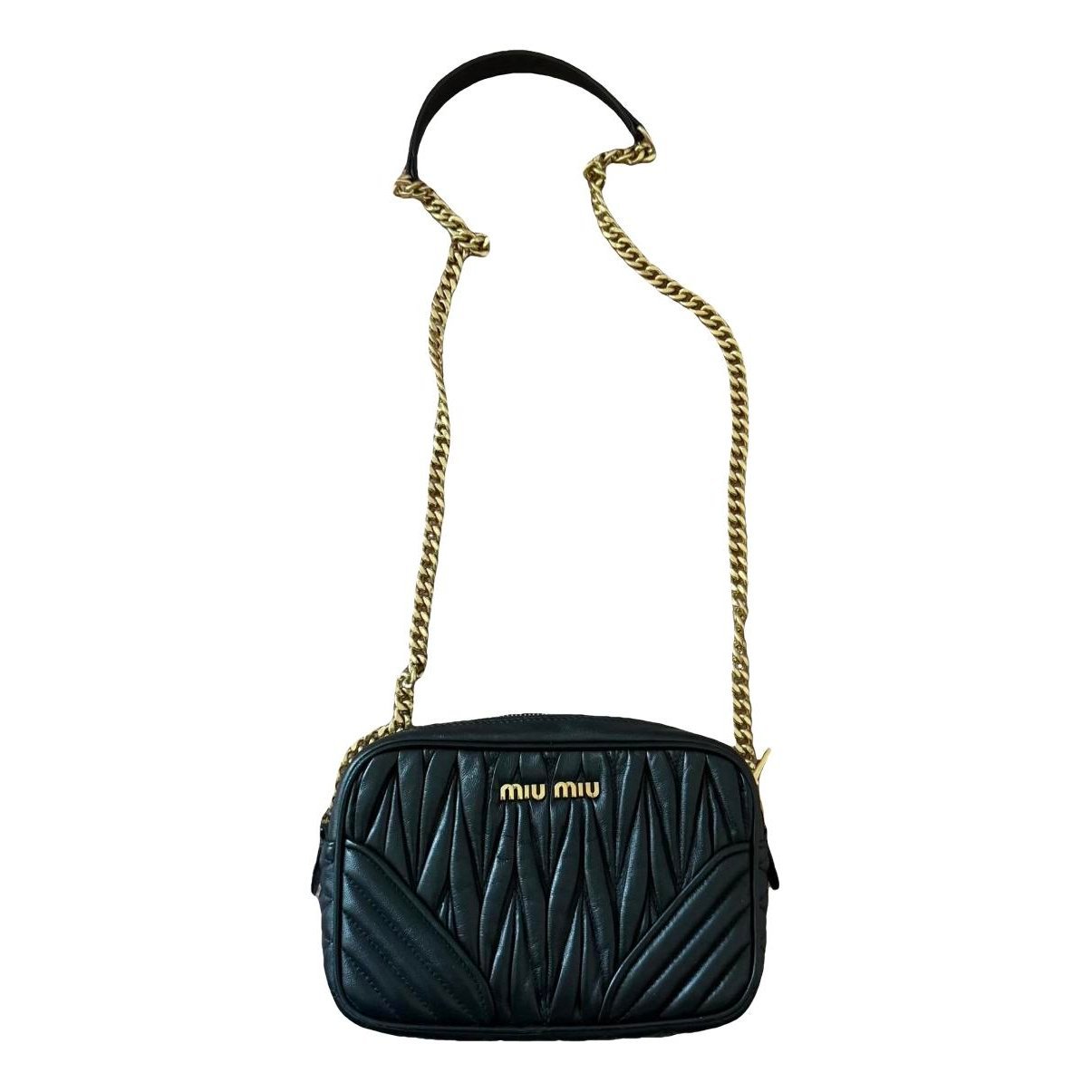 Miu Miu Matelassé leather clutch bag