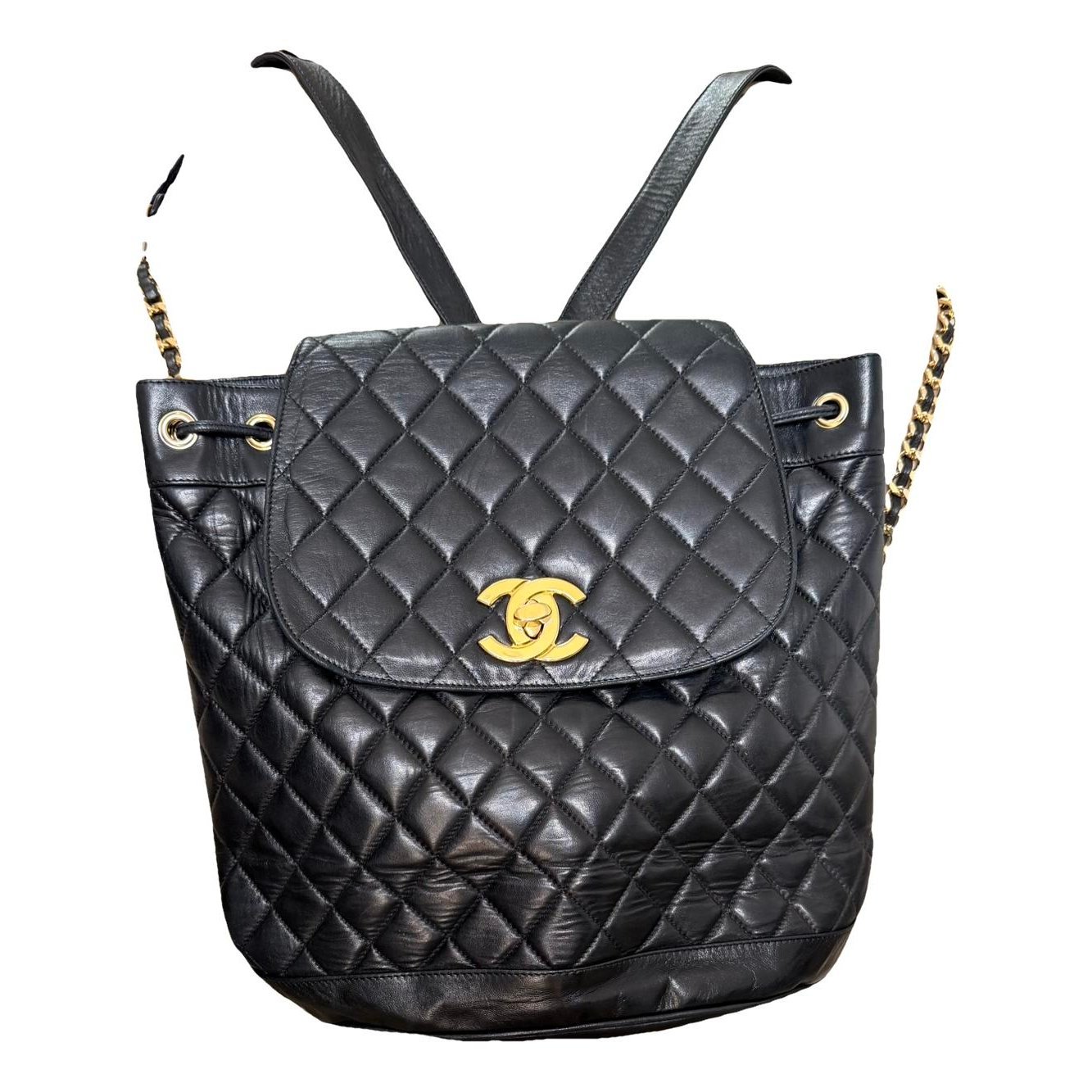 Leather backpack