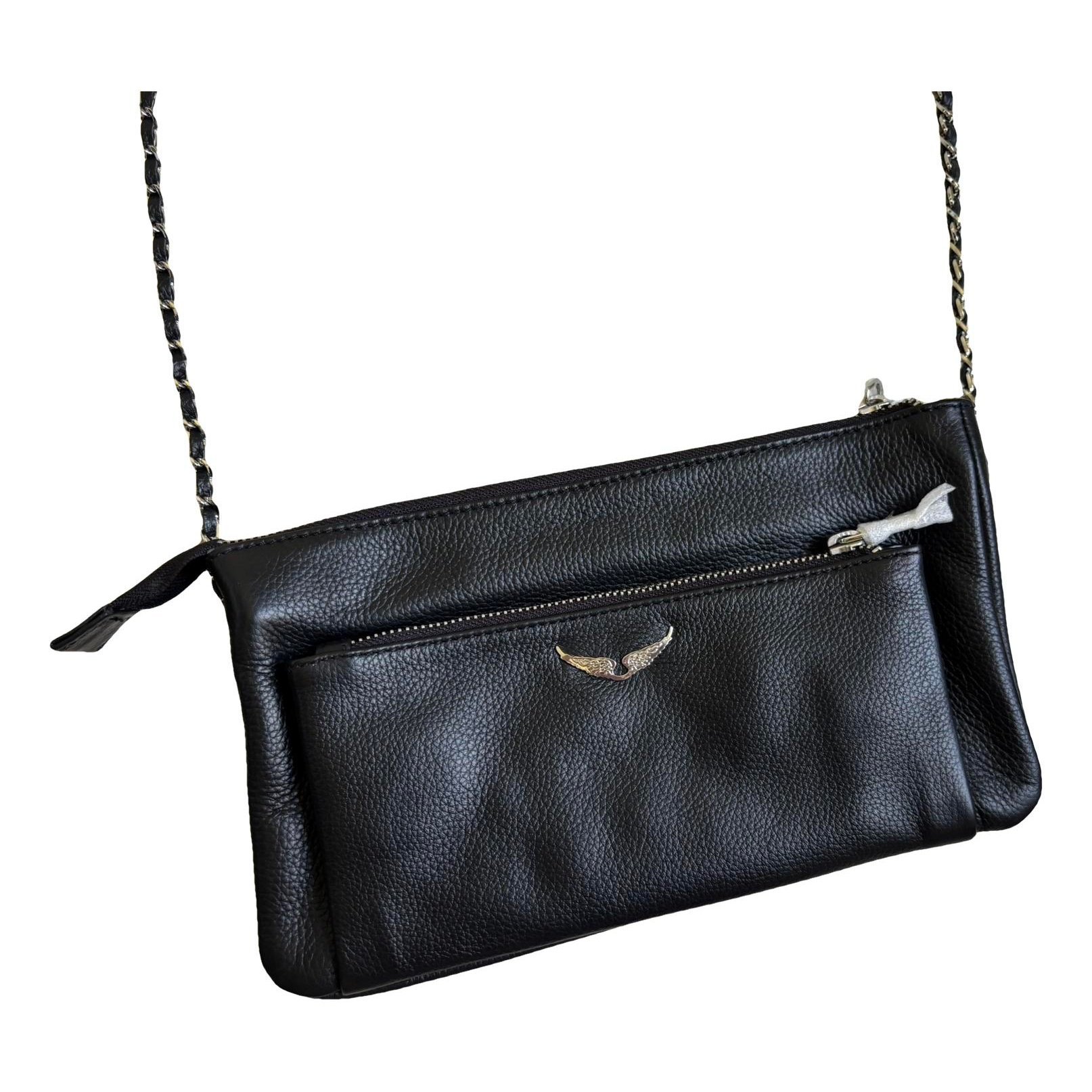 Rock leather crossbody bag