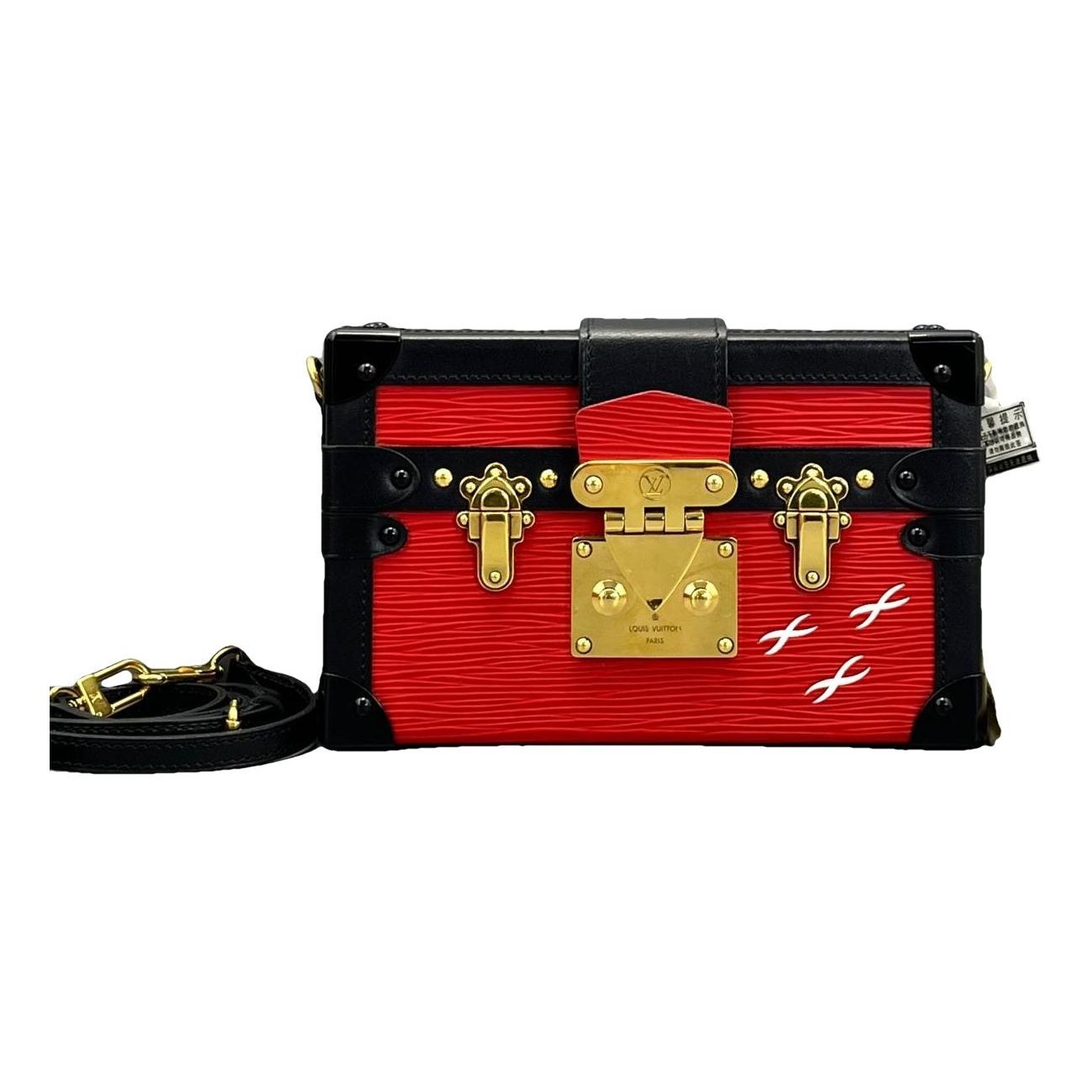 Petite Malle leather handbag