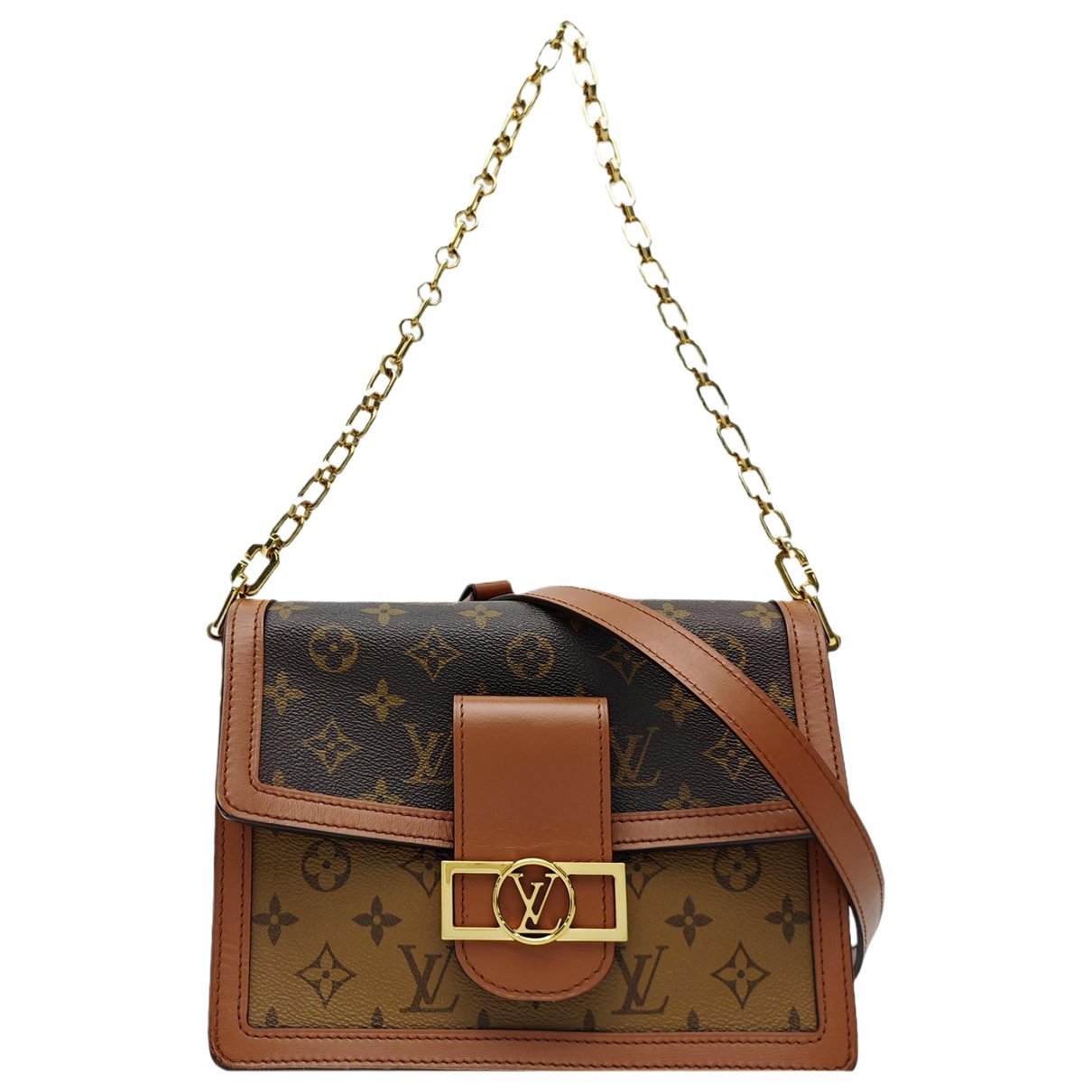 Dauphine leather handbag