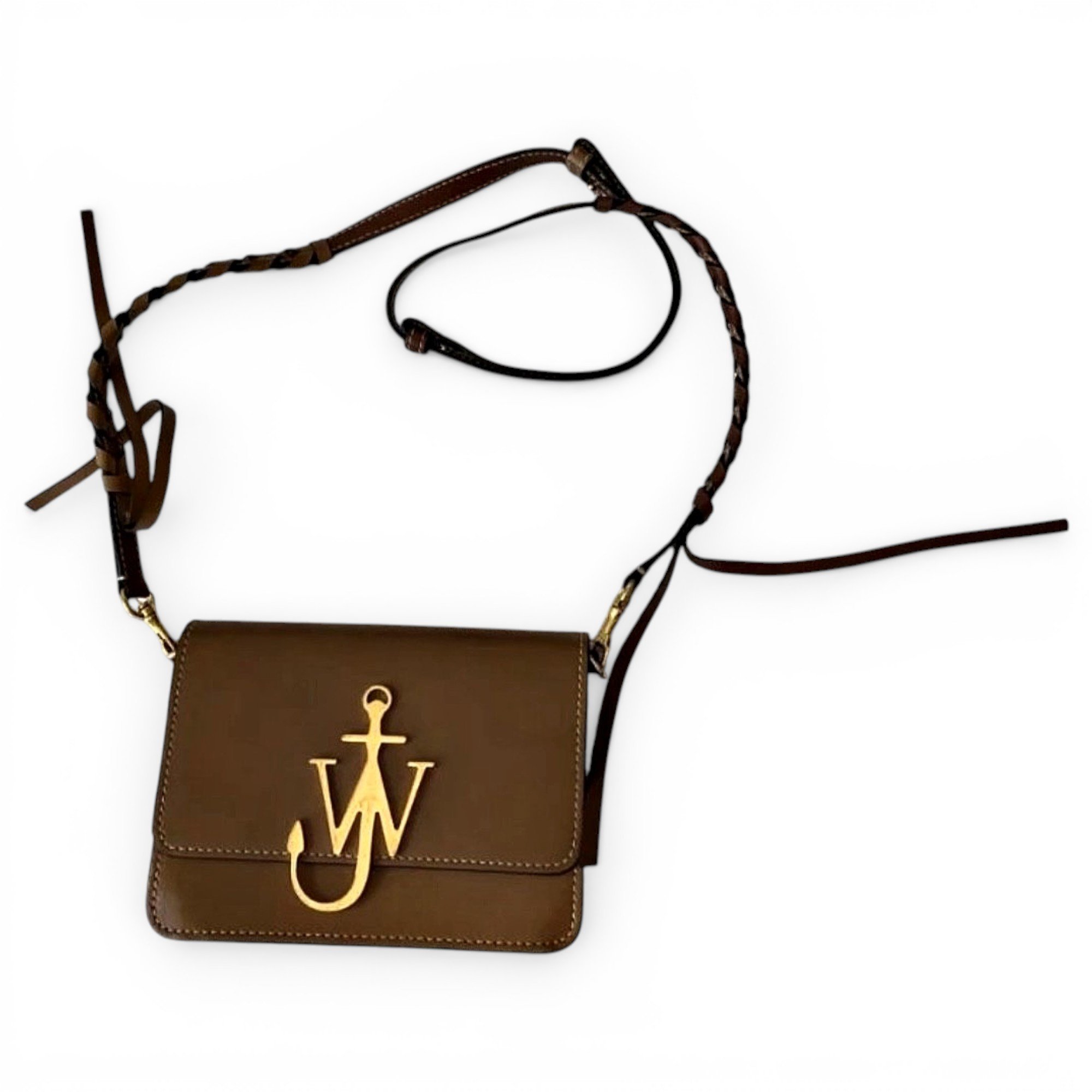 Logo leather crossbody bag