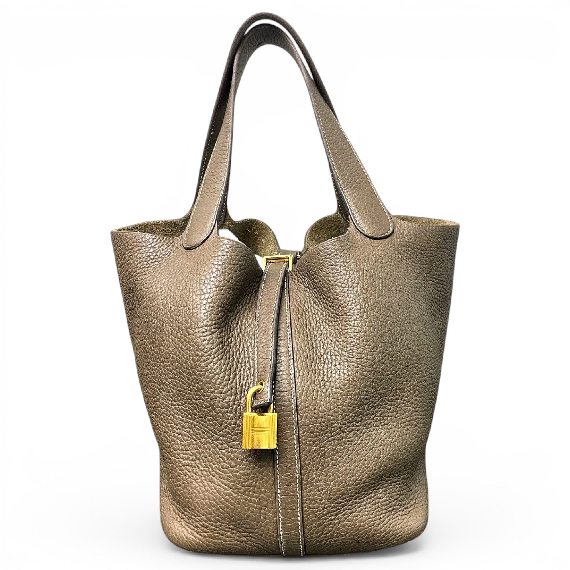 Picotin leather handbag