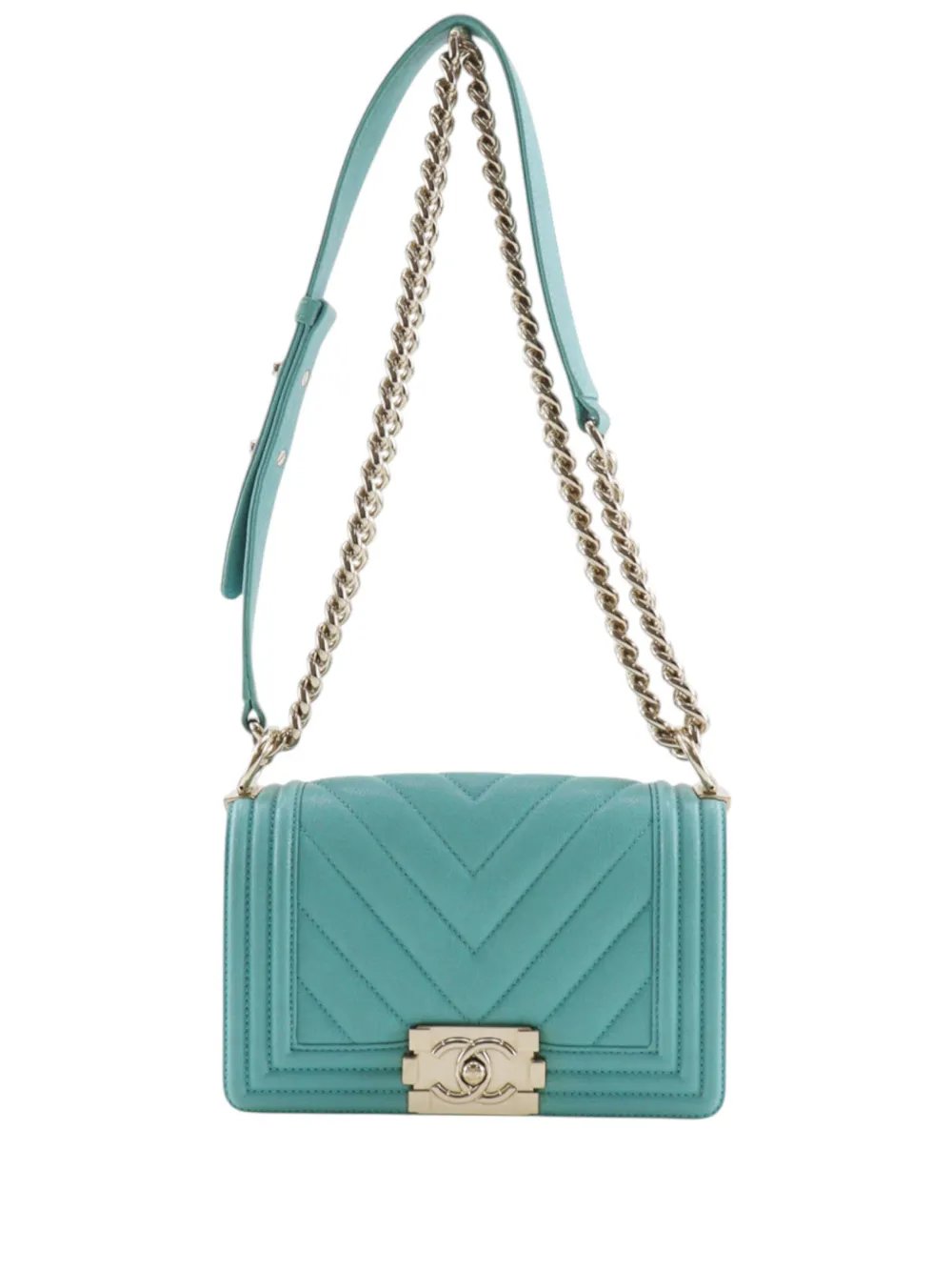 2019 Small Chevron Caviar Boy Flap crossbody bag