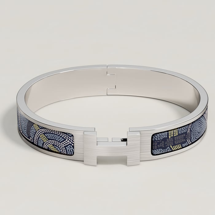 Blue Dye Clic Hh Eperon d'Or Sellier Bracelet