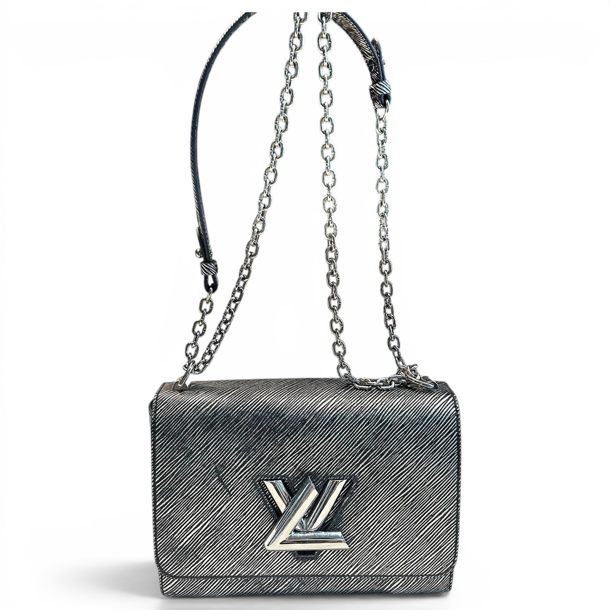 Twist leather handbag