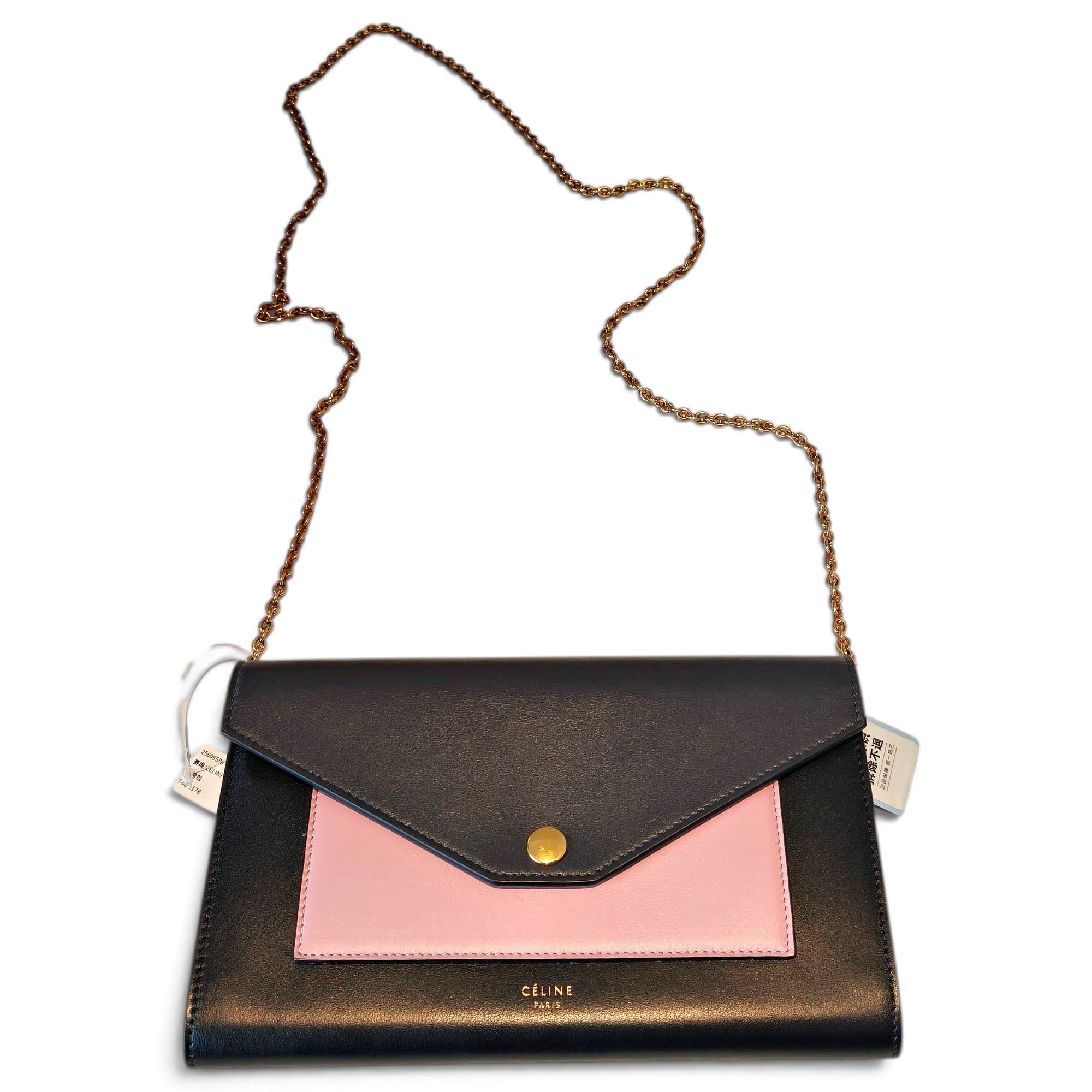 Pocket leather handbag