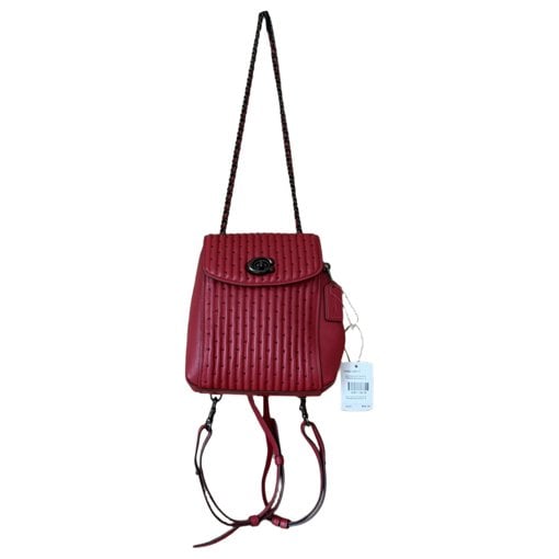 Leather backpack