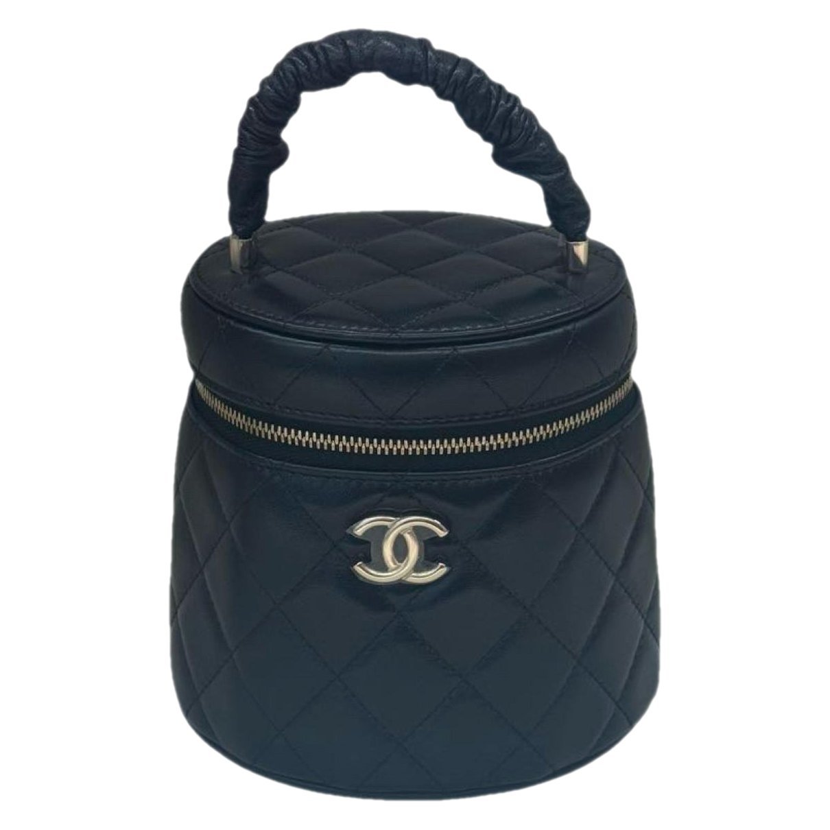 Vanity leather handbag